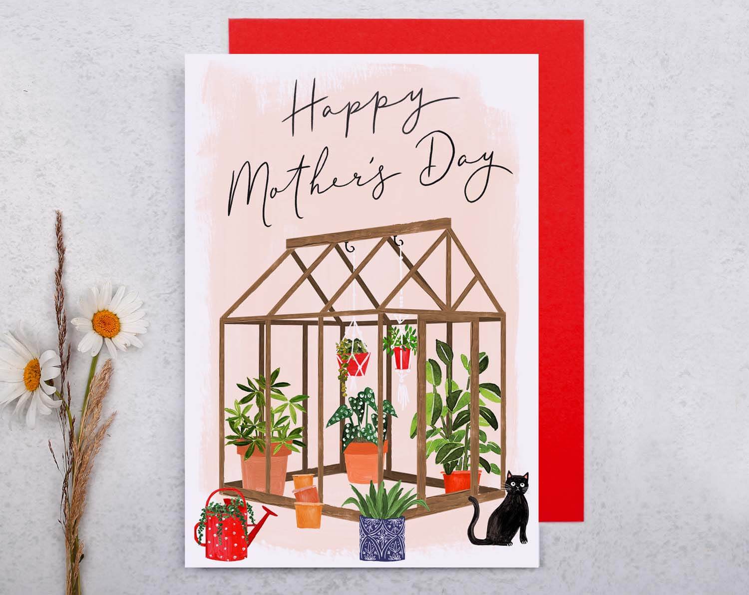 Green House Mother's Day Card. Greeting & Note Cards designed by Making Meadows