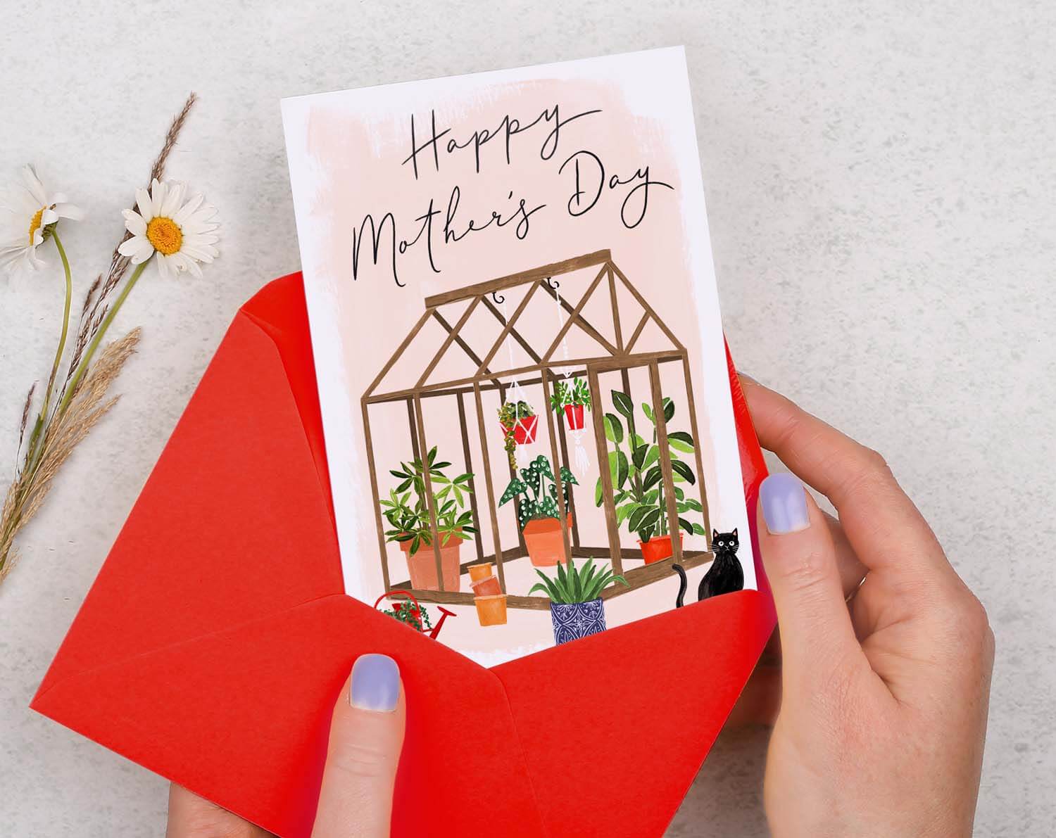 Green House Mother's Day Card. Greeting & Note Cards designed by Making Meadows