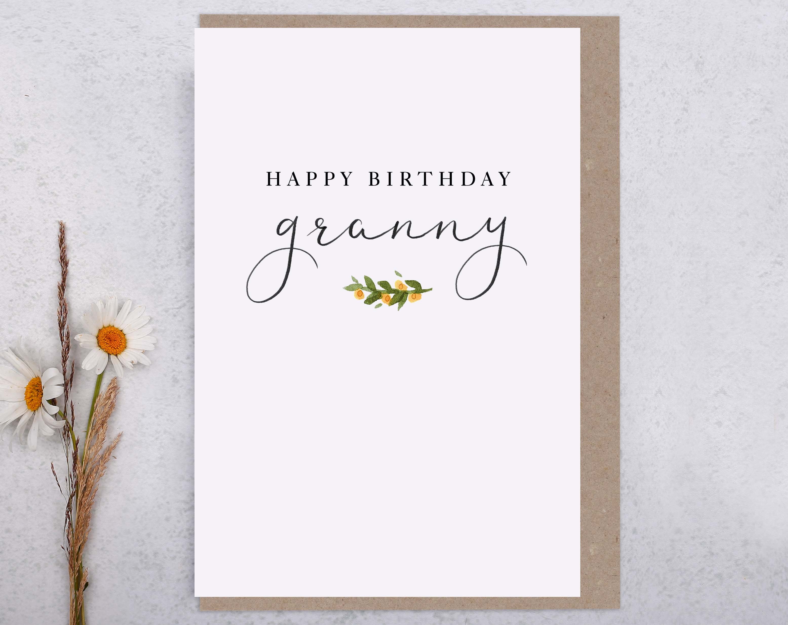 Happy Birthday Granny Card. Greeting & Note Cards designed by Making Meadows