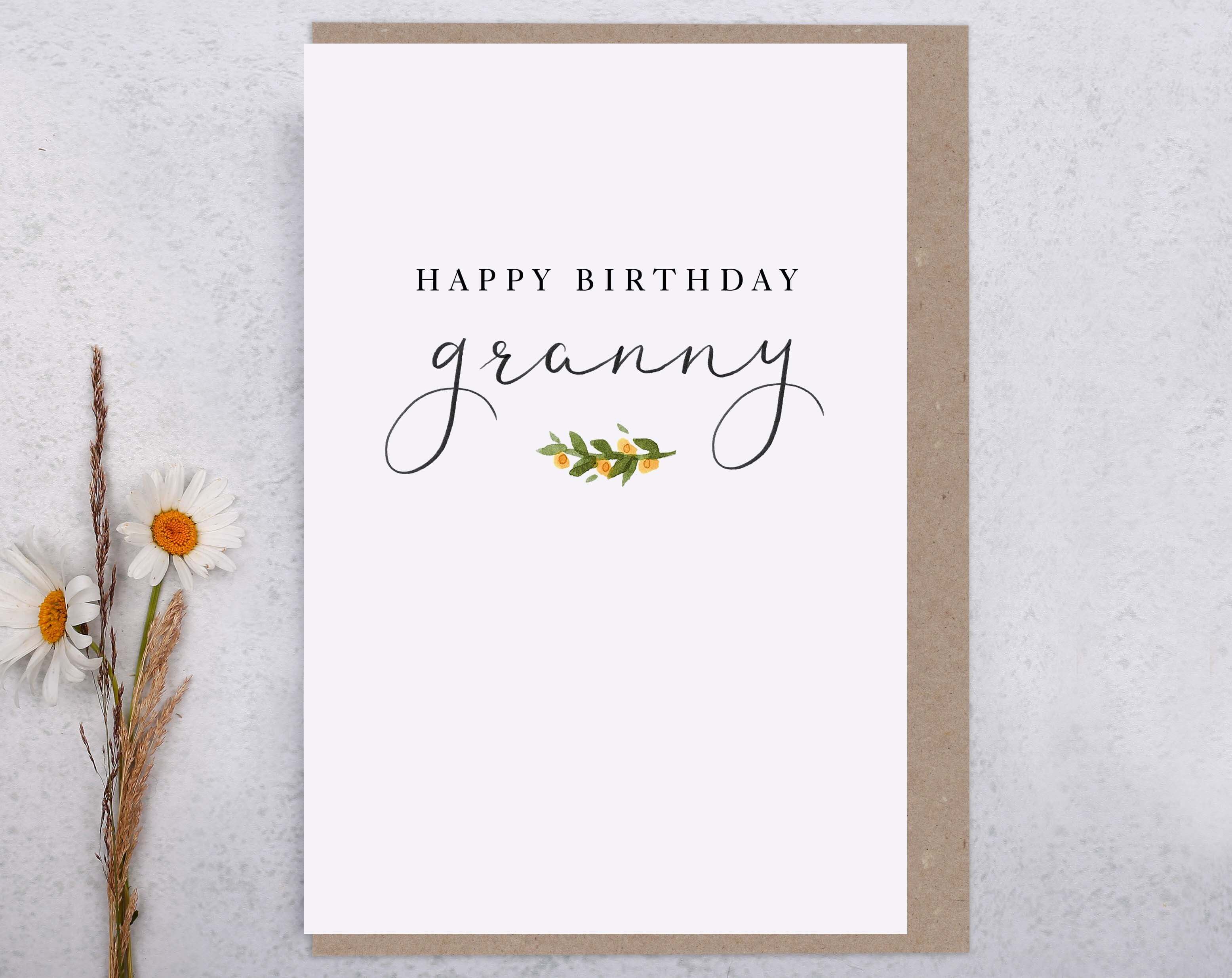 Happy Birthday Granny Card. Greeting & Note Cards designed by Making Meadows
