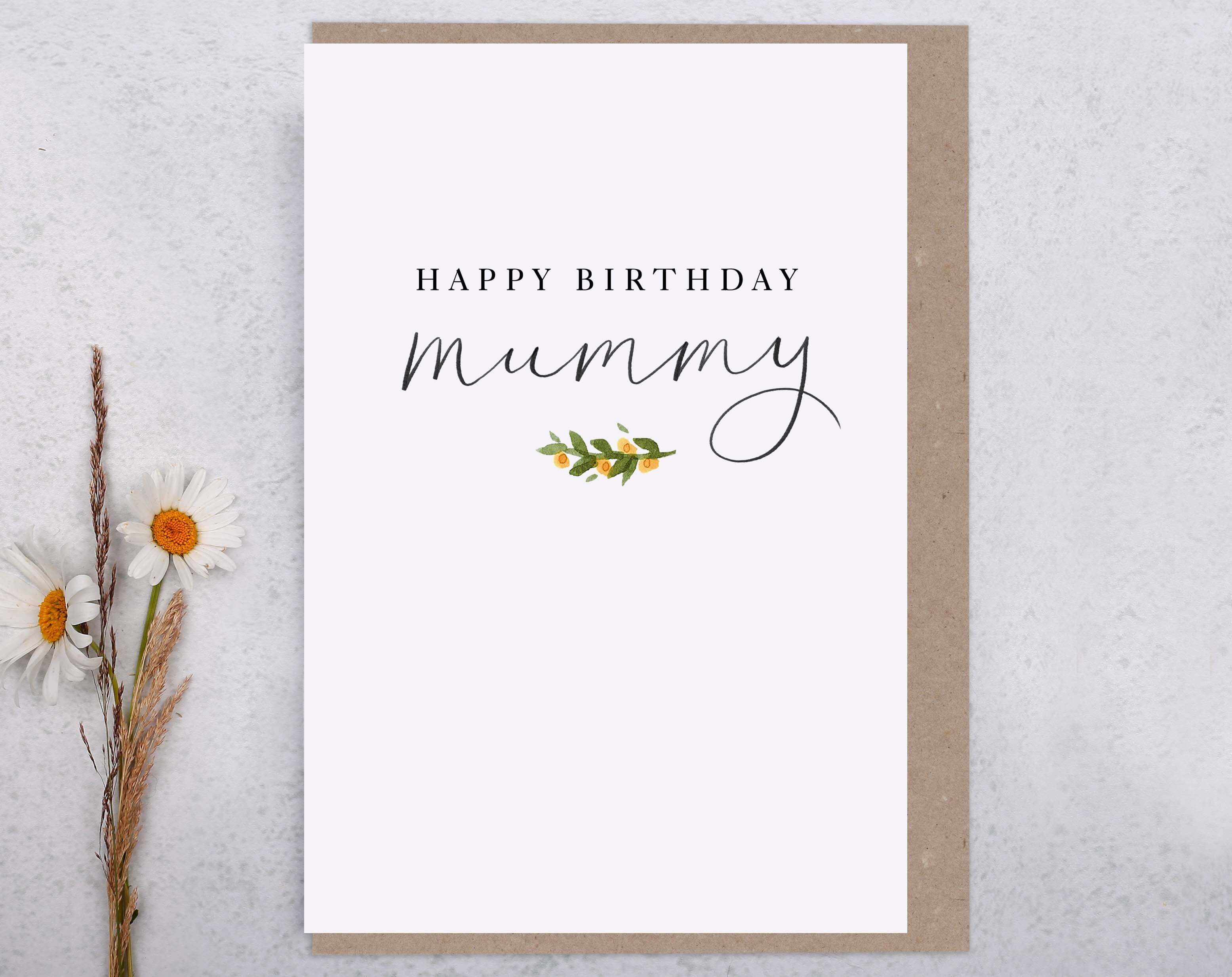 Happy Birthday Mummy Card. Greeting & Note Cards designed by Making Meadows