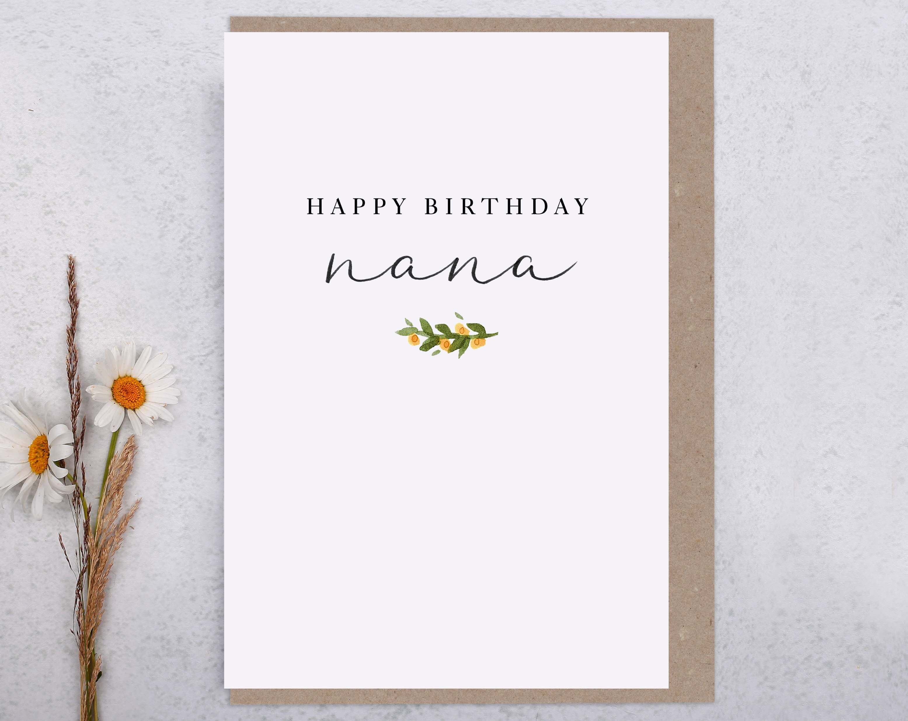 Happy Birthday Nana Card. Greeting & Note Cards designed by Making Meadows