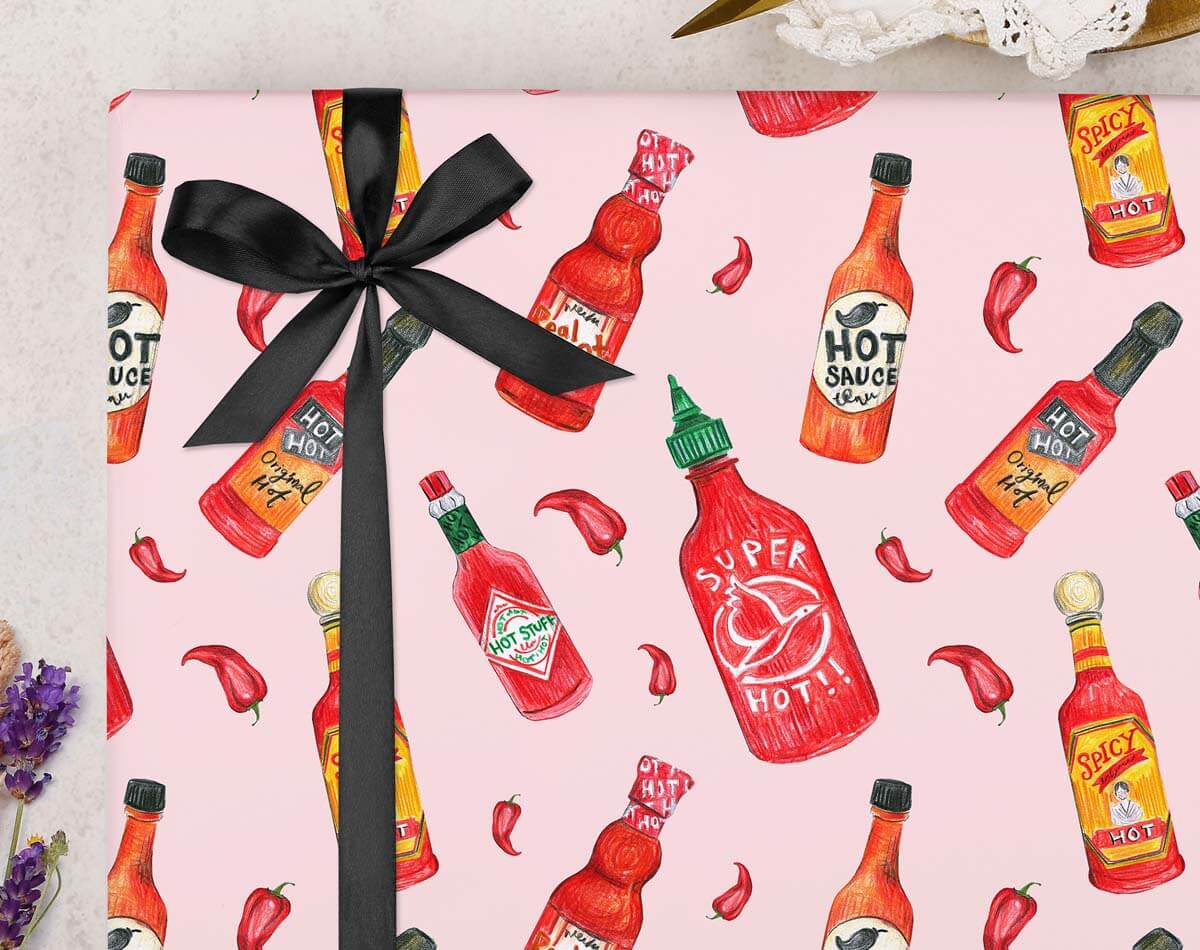 Hot Sauce Wrapping Paper