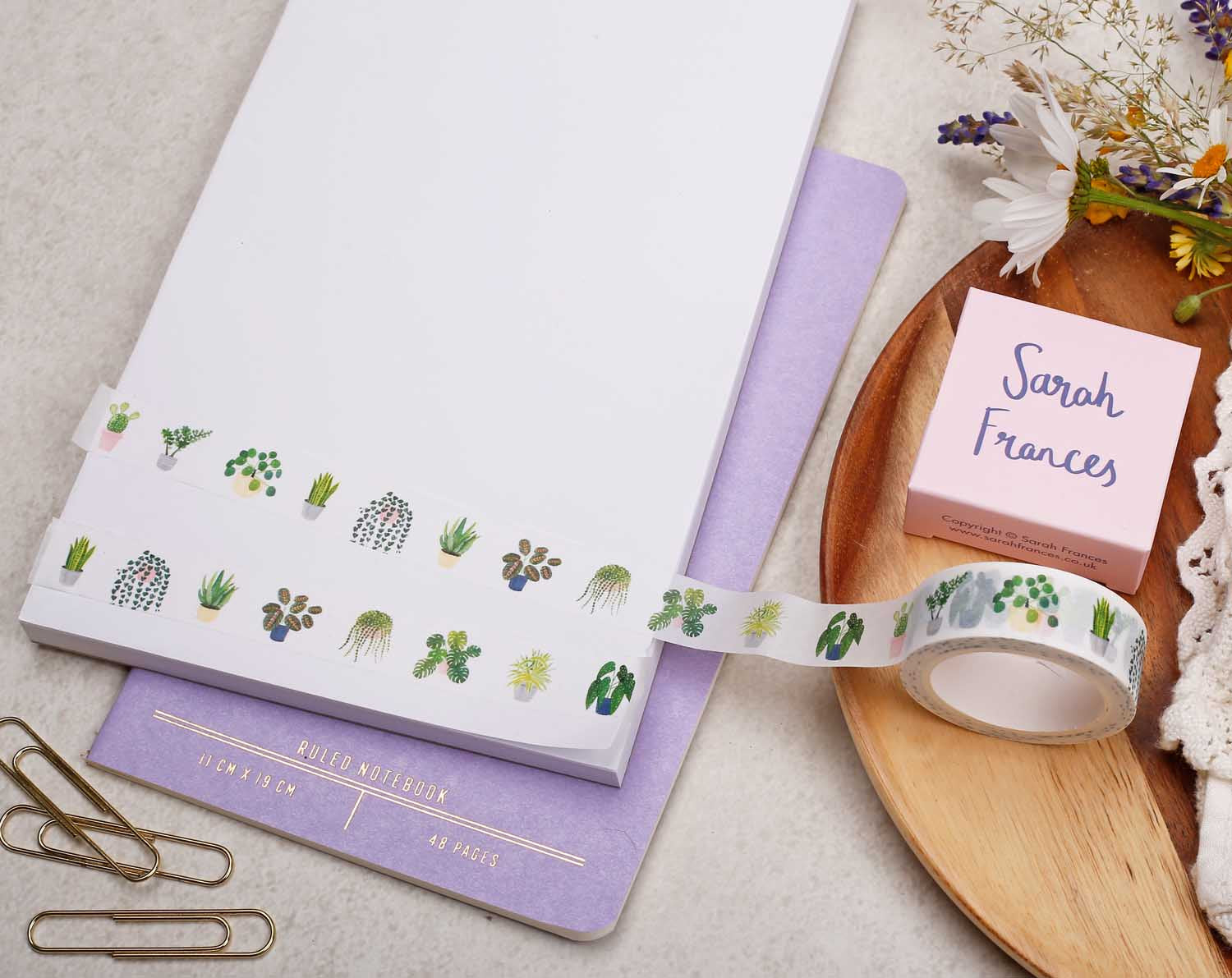 House Plant Washi Tape. Decorative Tape designed by Making Meadows