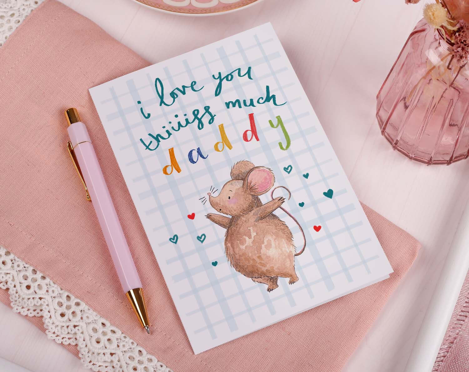 I Love You This Much Daddy Card. Greeting & Note Cards designed by Making Meadows