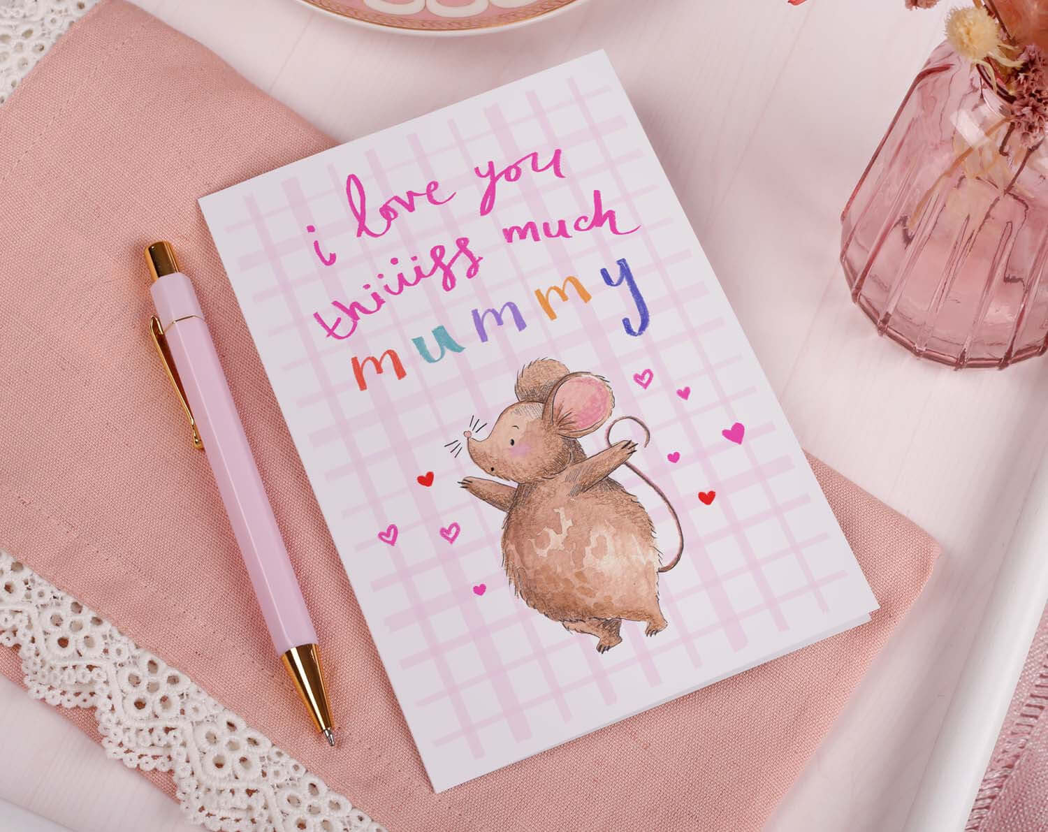 I Love You This Much Mummy Card. Greeting & Note Cards designed by Making Meadows