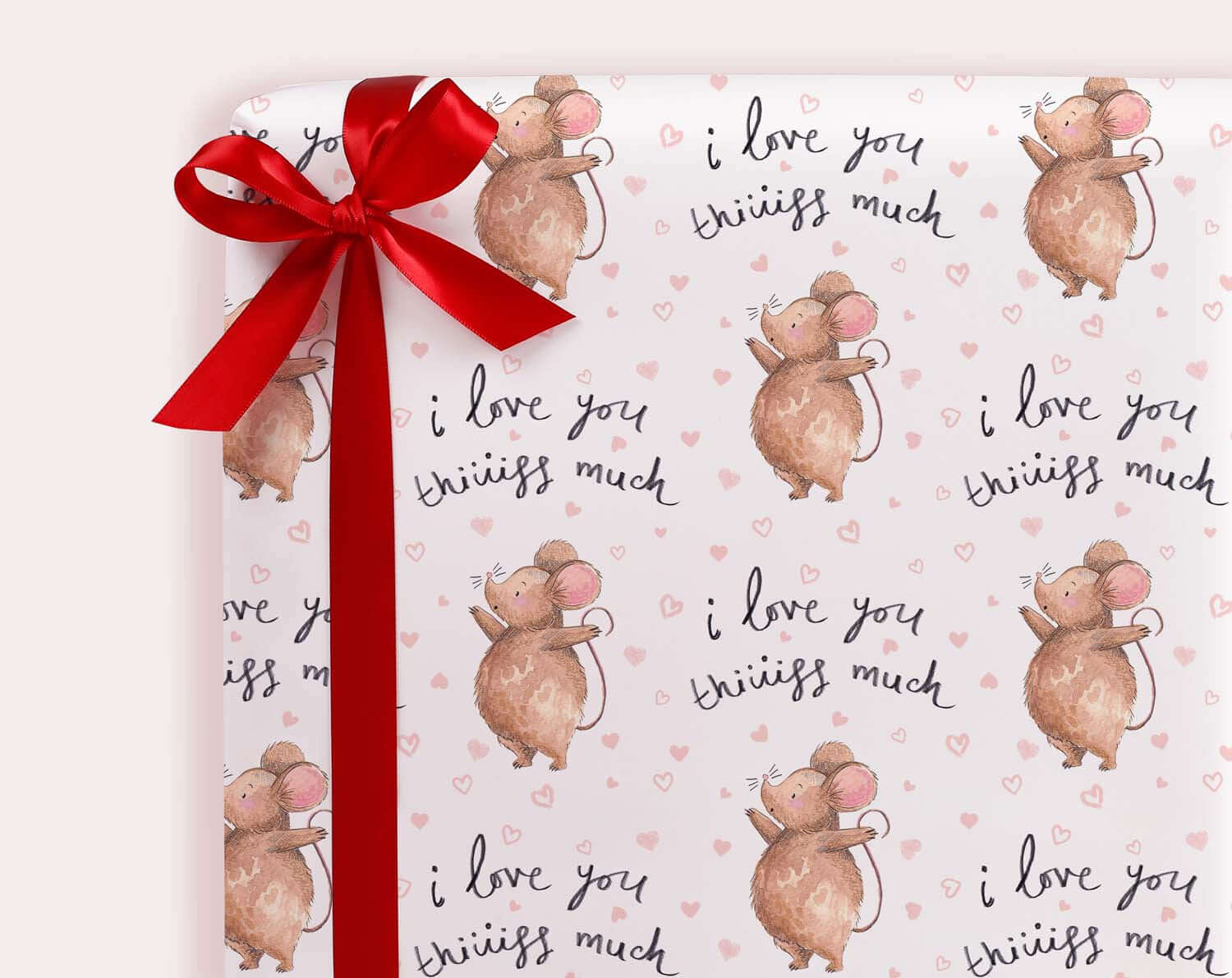 I Love You This Much Wrapping Paper. Wrapping Paper designed by Making Meadows