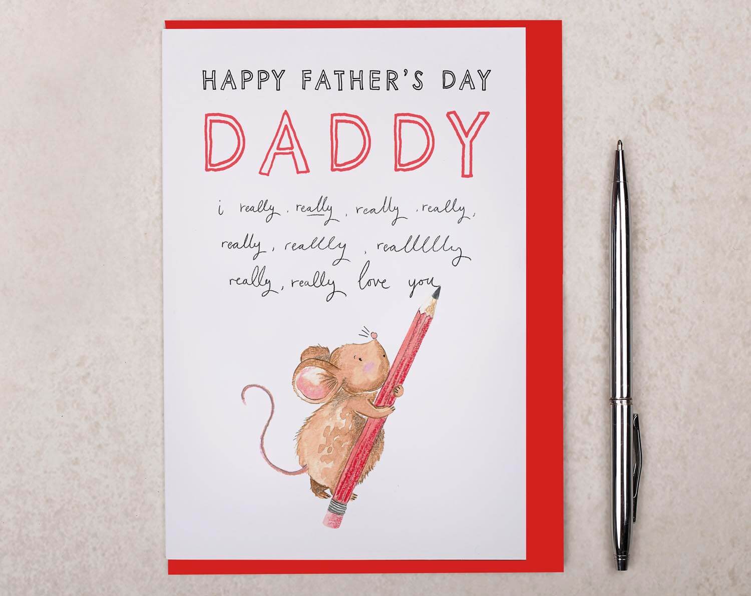 I Really, Really Love You Daddy Father's Day Card. Greeting & Note Cards designed by Making Meadows