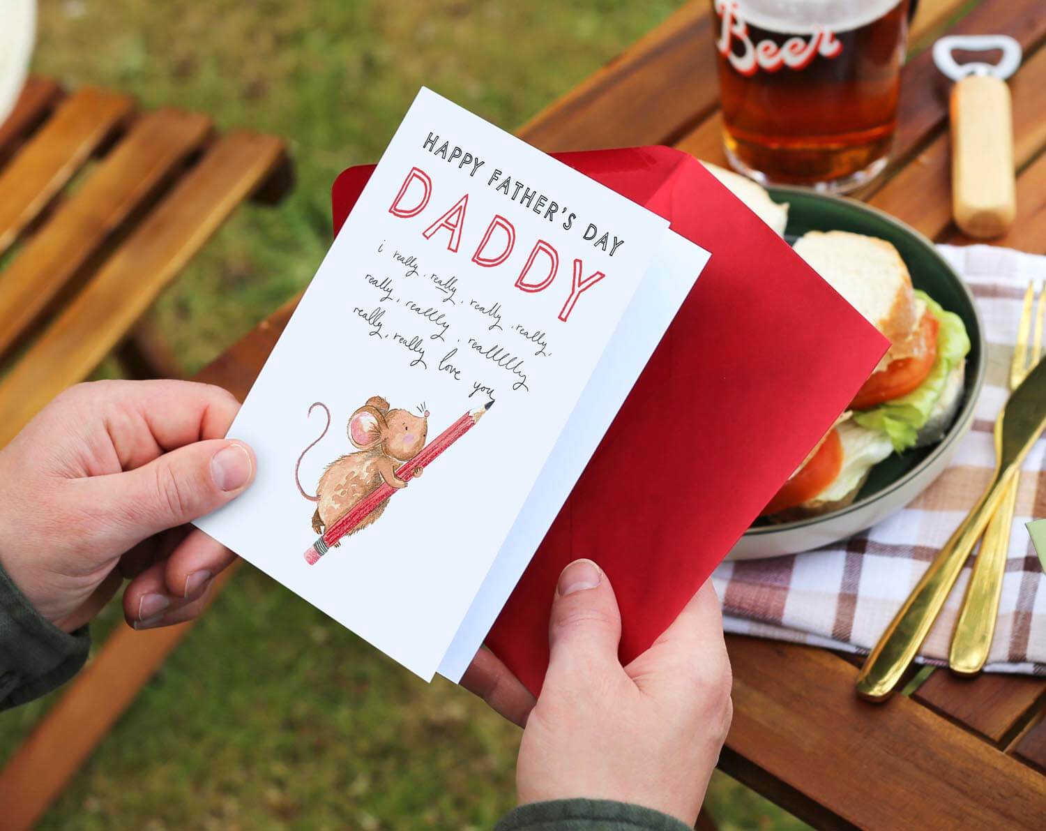 I Really, Really Love You Daddy Father's Day Card. Greeting & Note Cards designed by Making Meadows