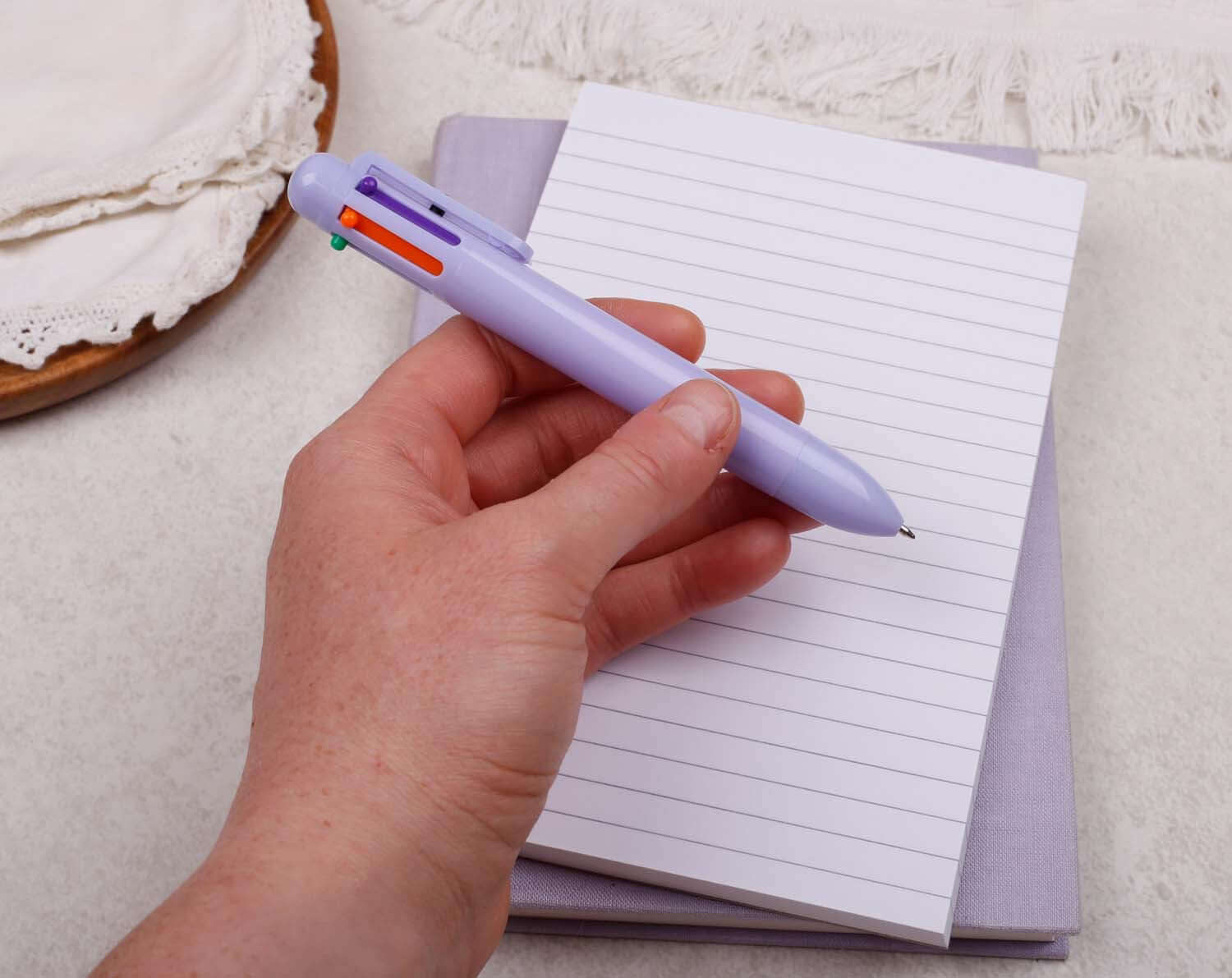 Lilac Multi 6 Colour Pen. Pens designed by Making Meadows