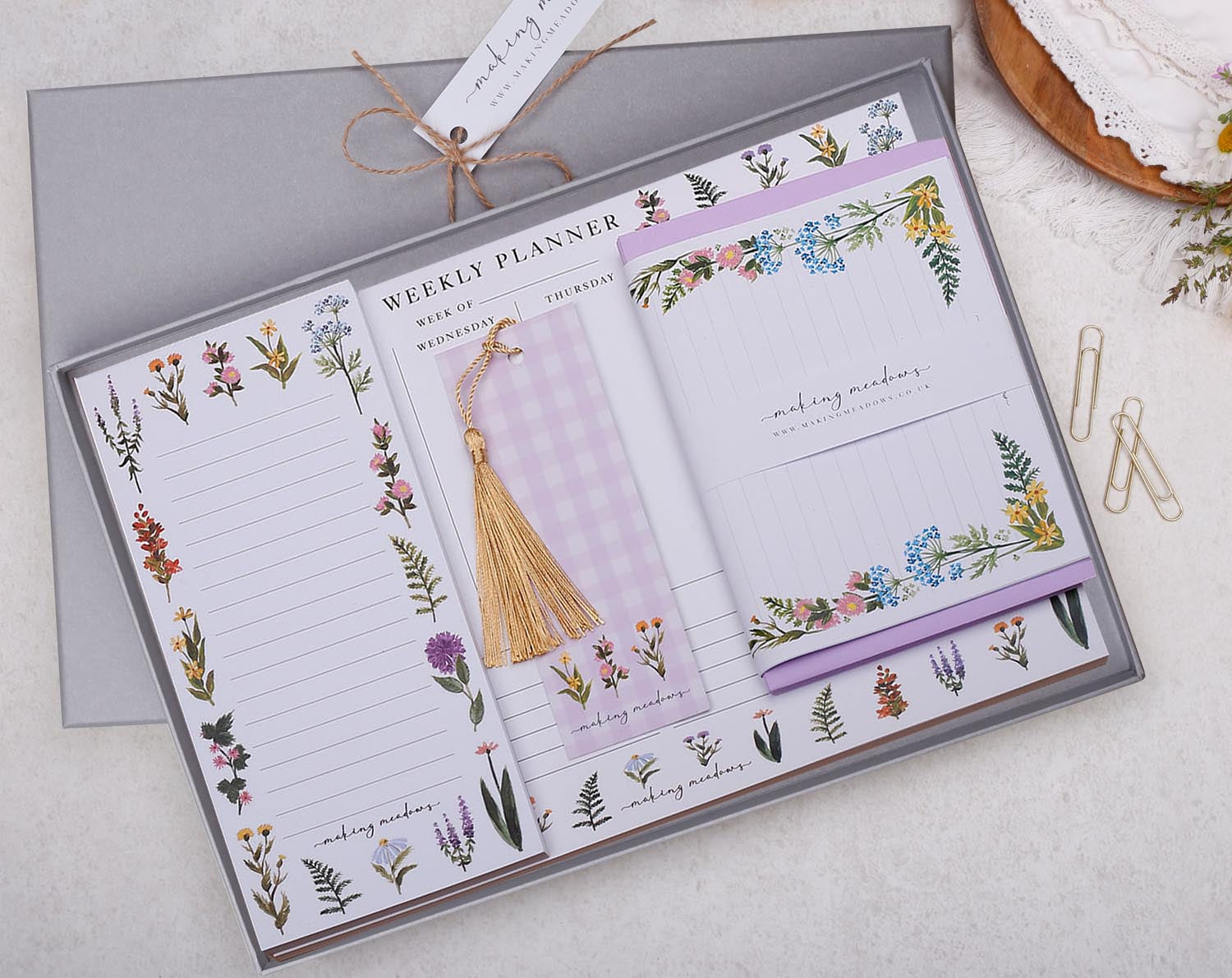 Meadow Flowers Stationery Box. Notebooks & Notepads designed by Making Meadows