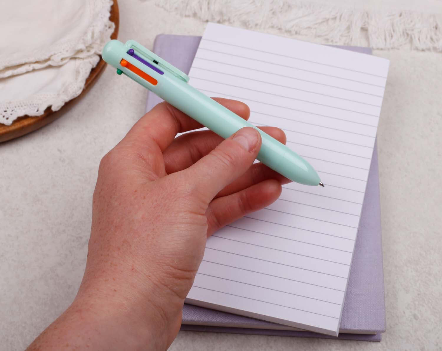 Mint Green Multi 6 Colour Pen. Pens designed by Making Meadows