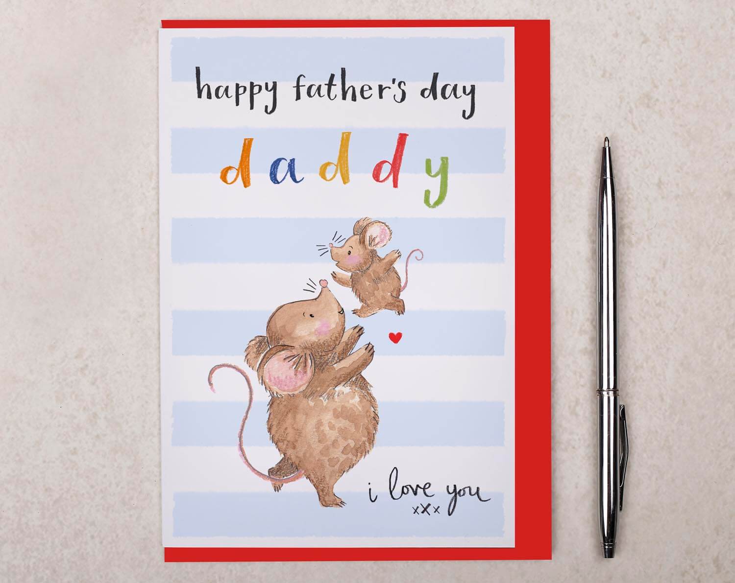 Mouse Father's Day Card For Daddy. Greeting & Note Cards designed by Making Meadows
