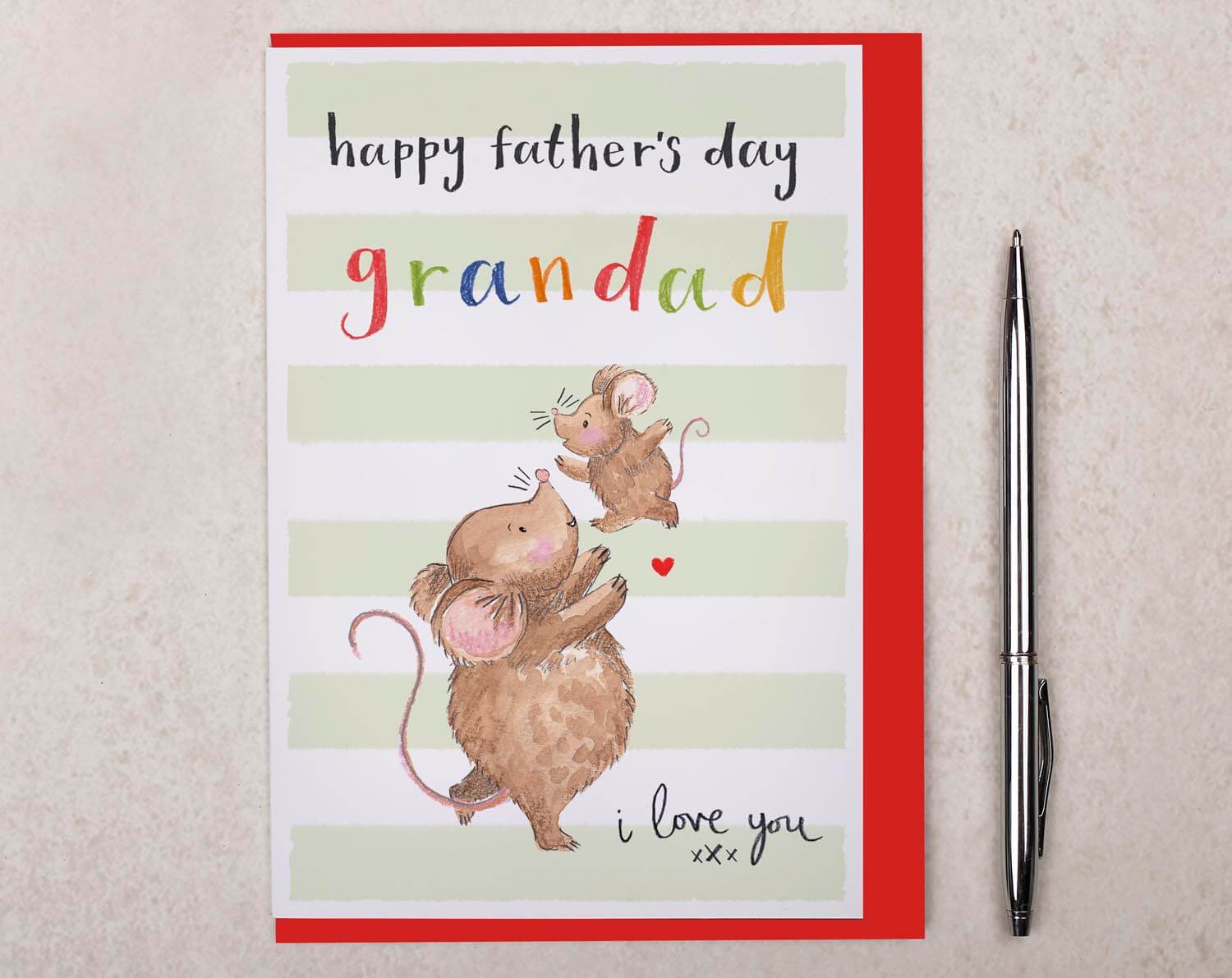 Mouse Father's Day Card For Grandad. Greeting & Note Cards designed by Making Meadows