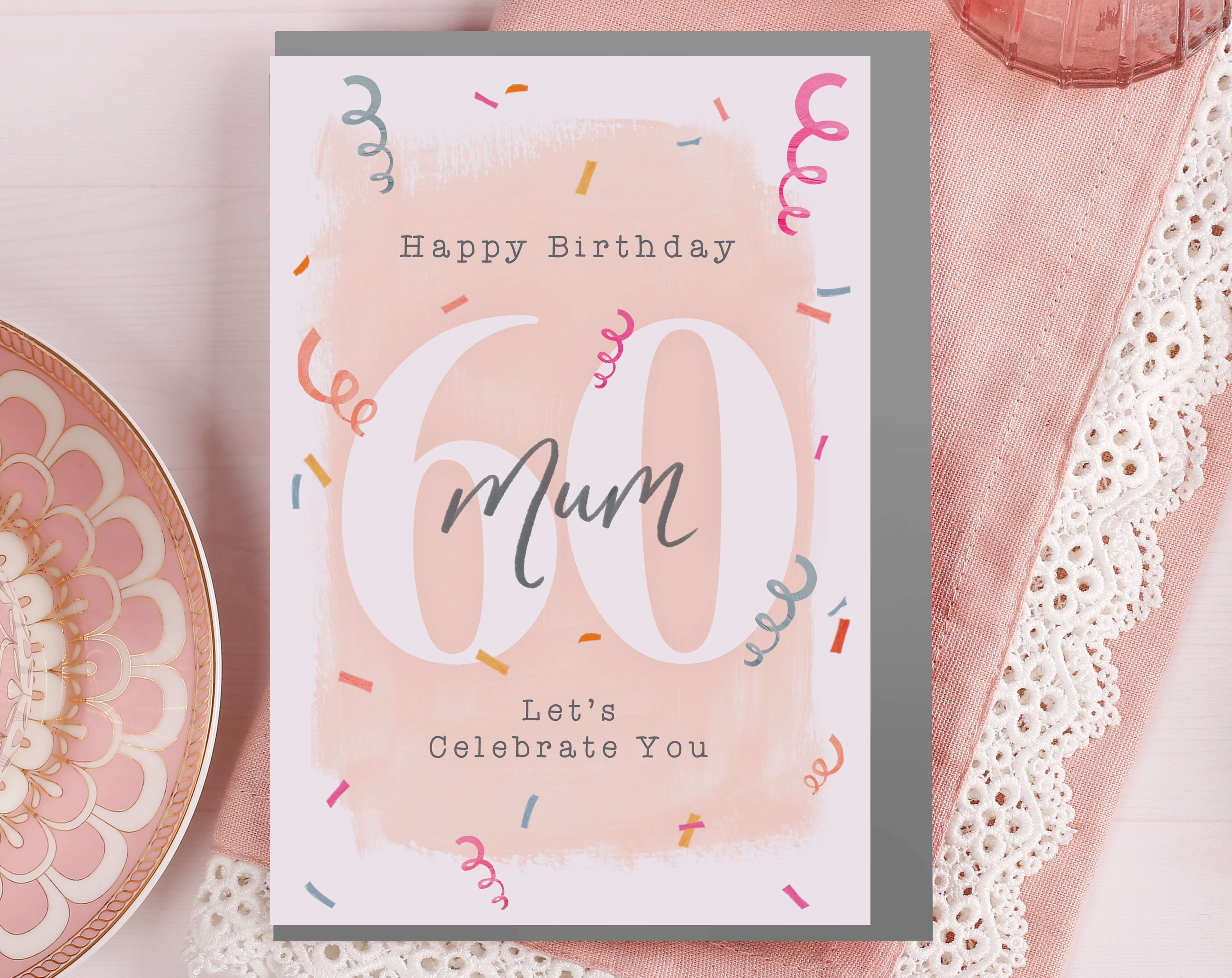 Mum 60th Birthday Card. Greeting & Note Cards designed by Making Meadows