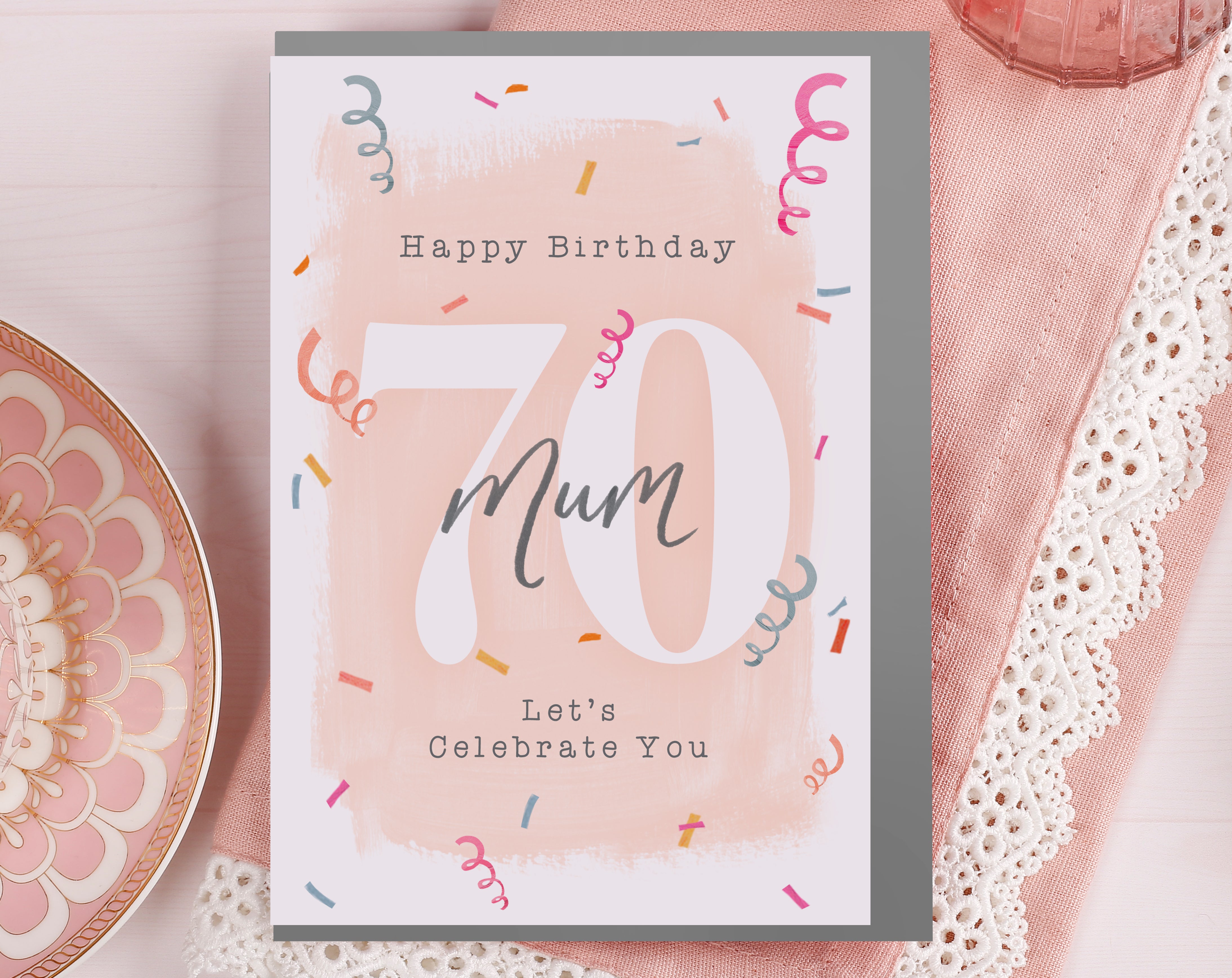 Mum 70th Birthday Card. Greeting & Note Cards designed by Making Meadows