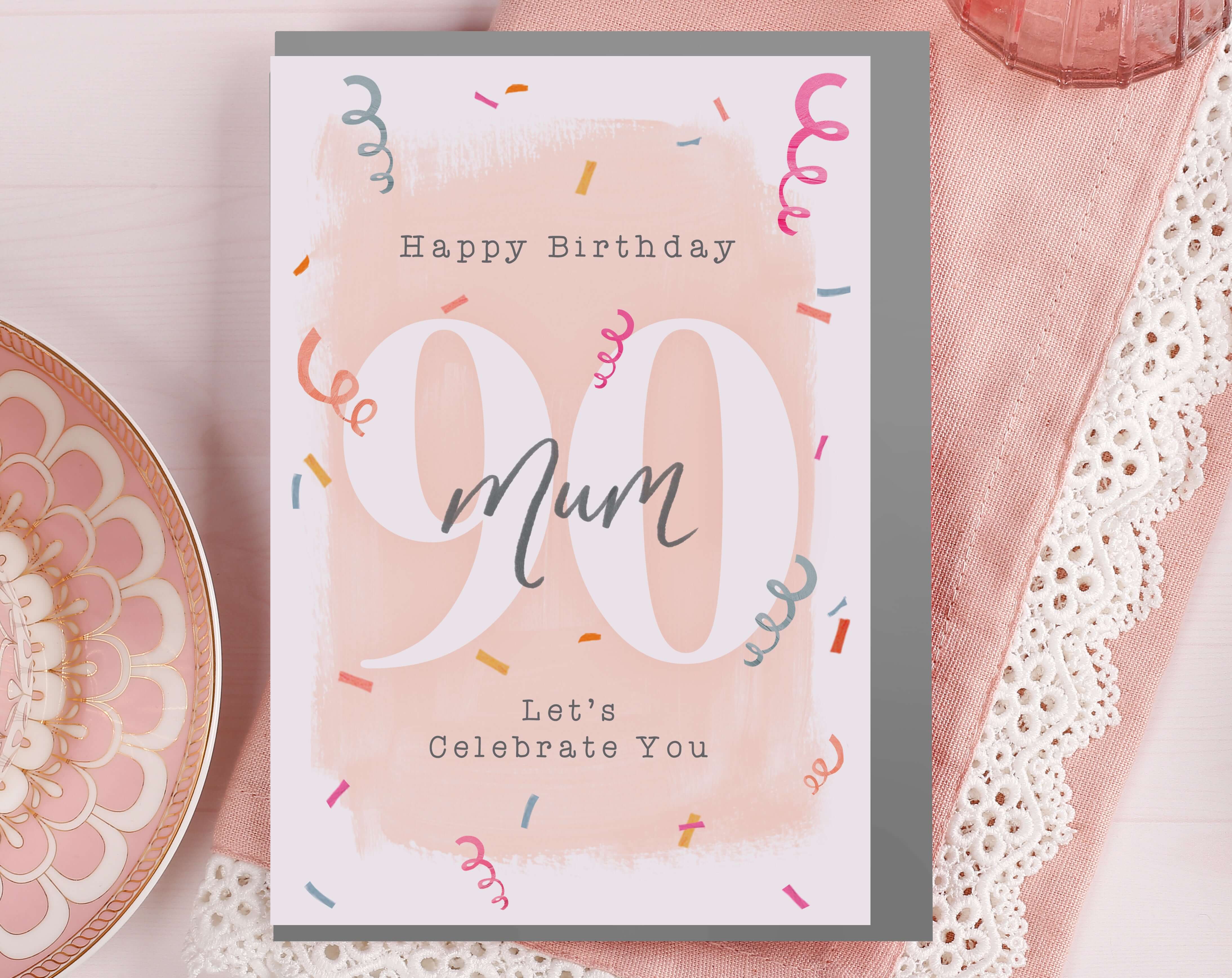 Mum 90th Birthday Card. Greeting & Note Cards designed by Making Meadows