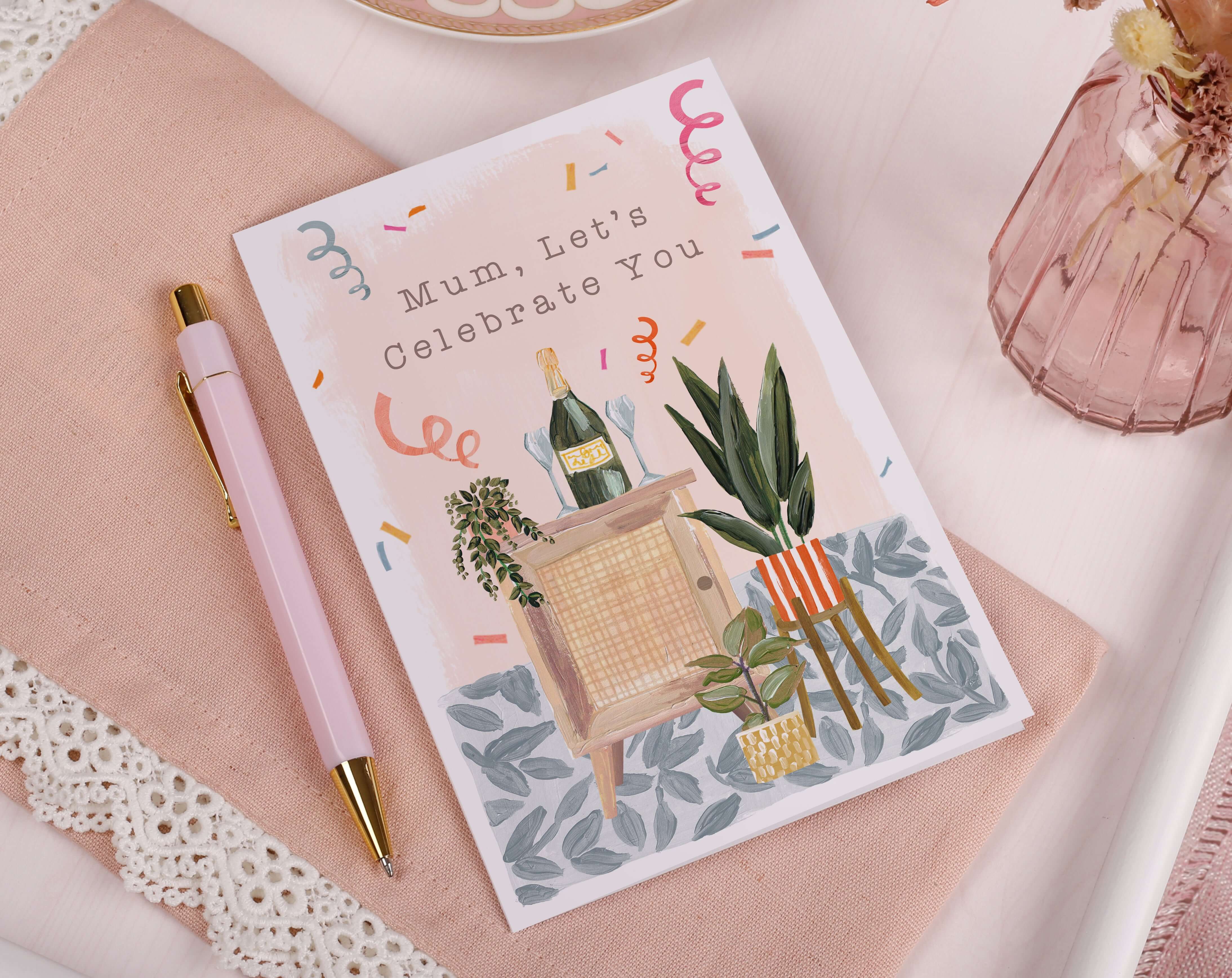 Mum Let's Celebrate You Card. Greeting & Note Cards designed by Making Meadows