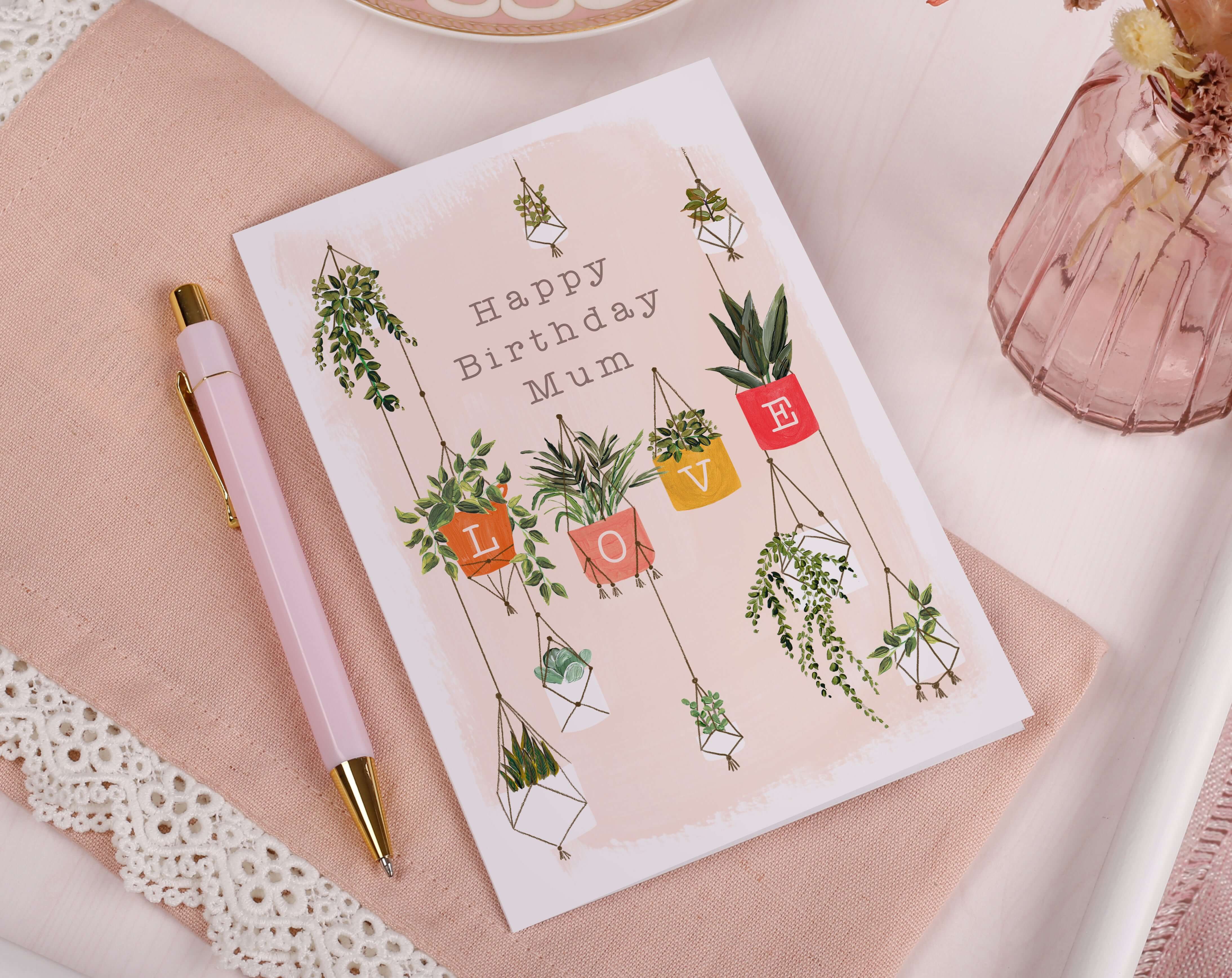 Mum Love Happy Birthday Card. Greeting & Note Cards designed by Making Meadows