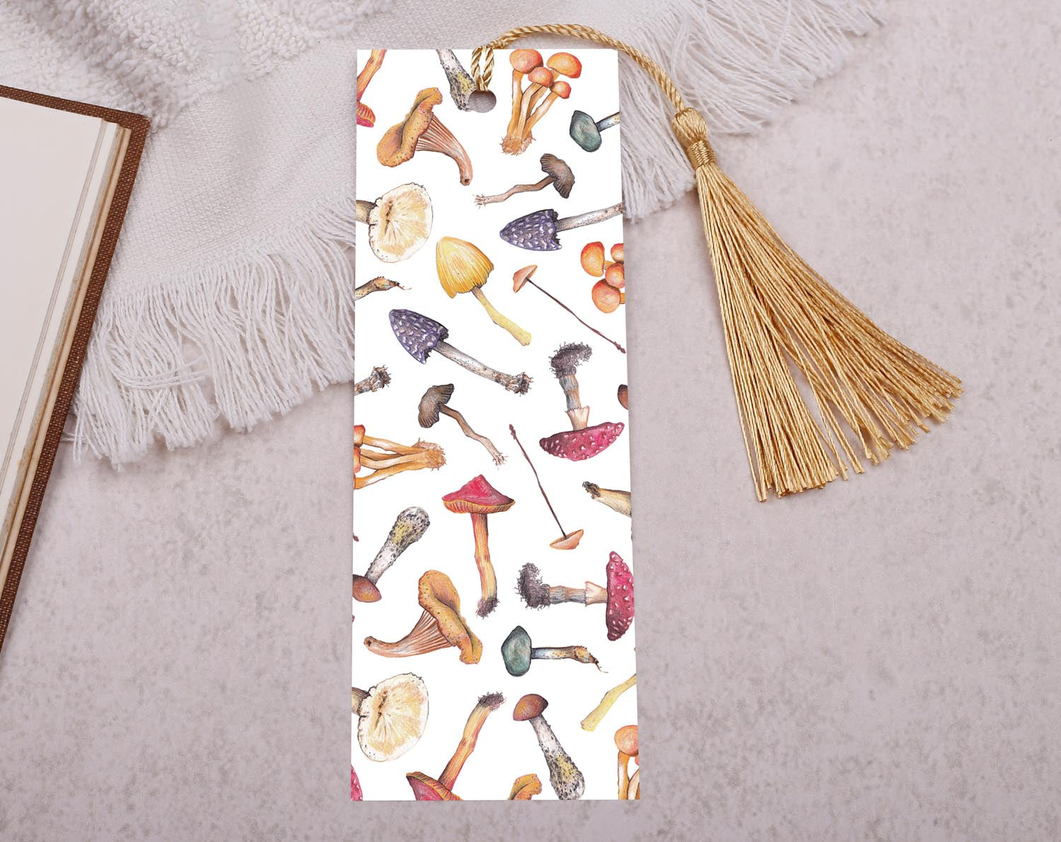 Mushroom Bookmark With Tassel. Bookmarks designed by Making Meadows