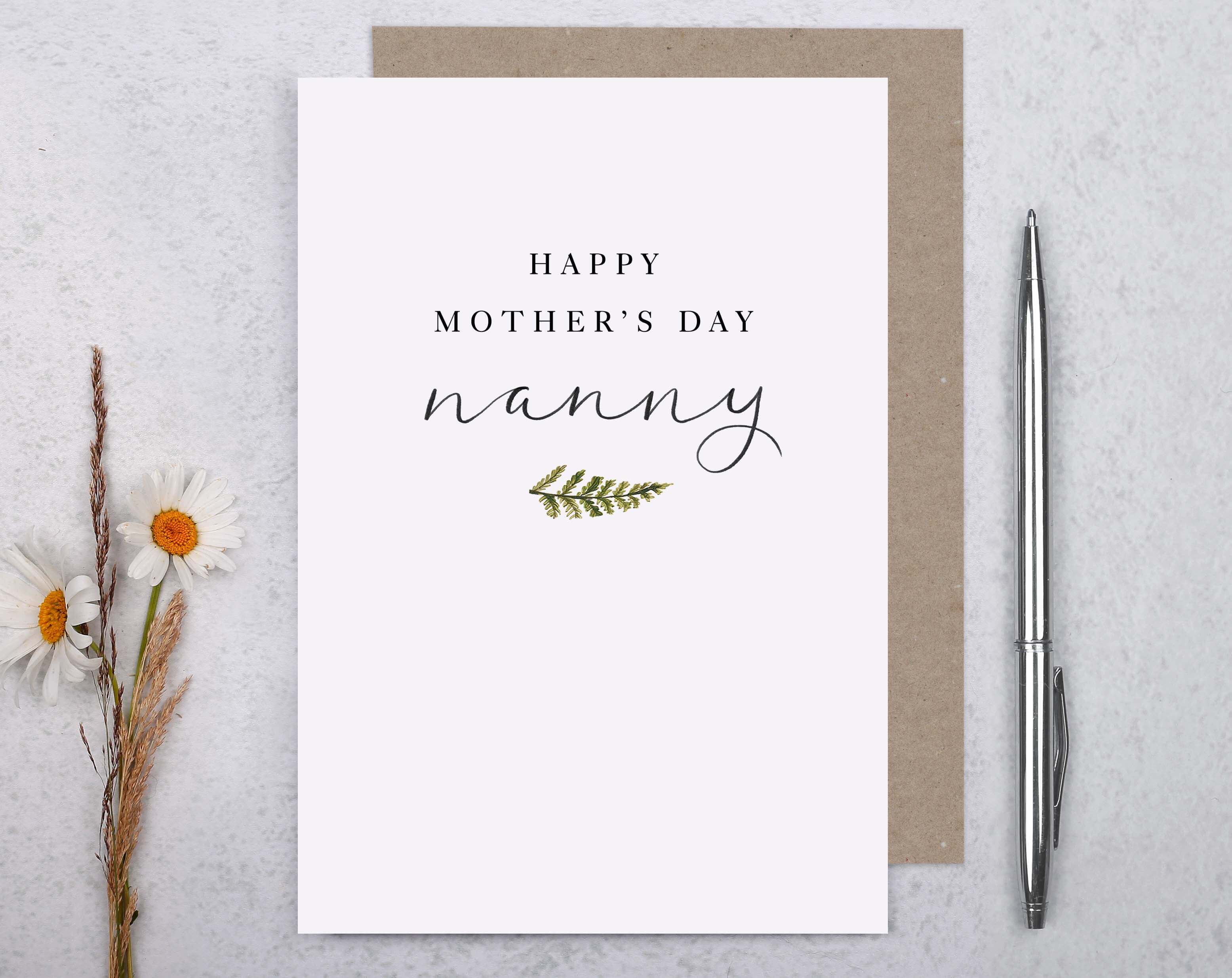Nanny Mother's Day Card. Greeting & Note Cards designed by Making Meadows