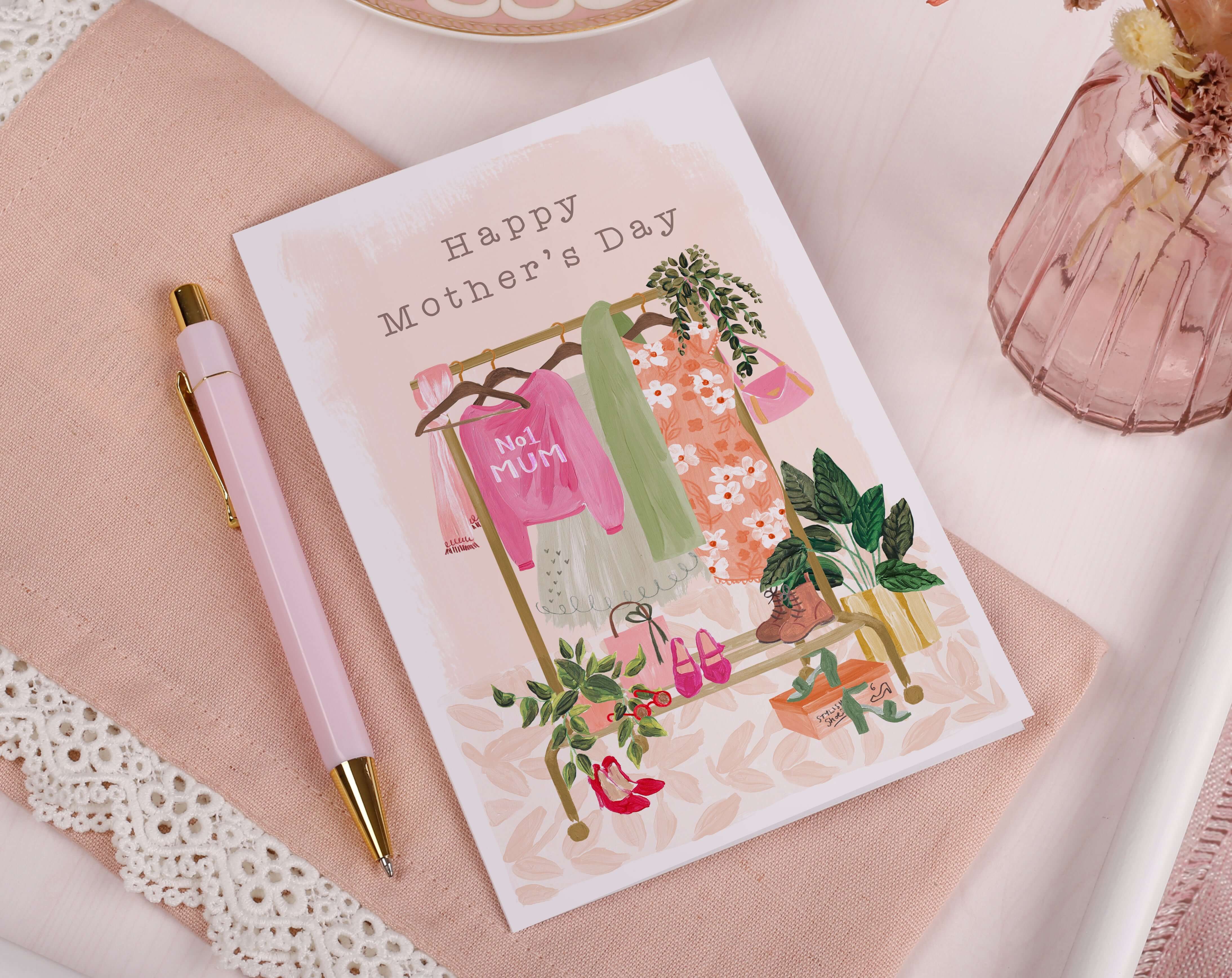 No 1 Mum Mother's Day Card. Greeting & Note Cards designed by Making Meadows