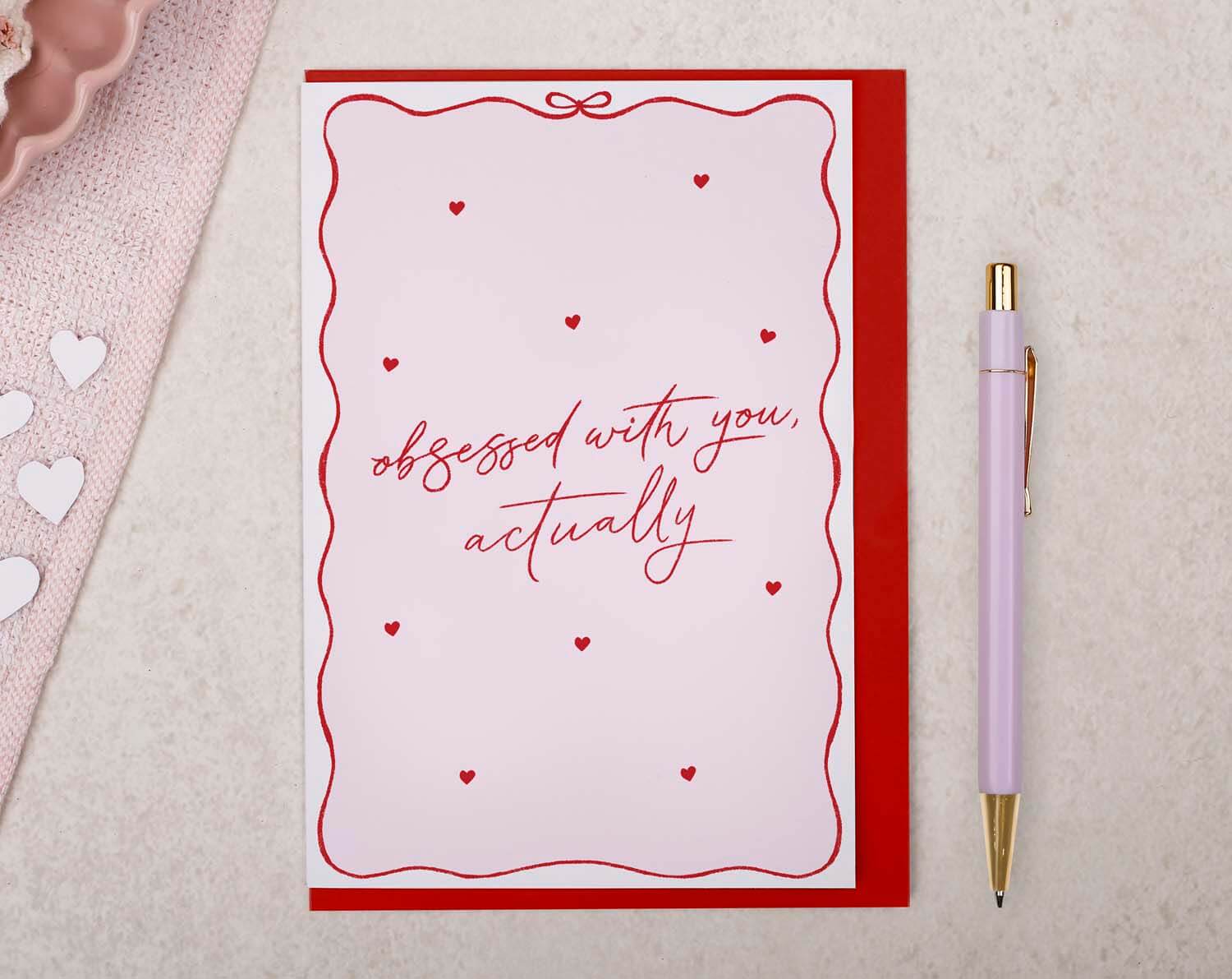 Obsessed With You Valentines Card