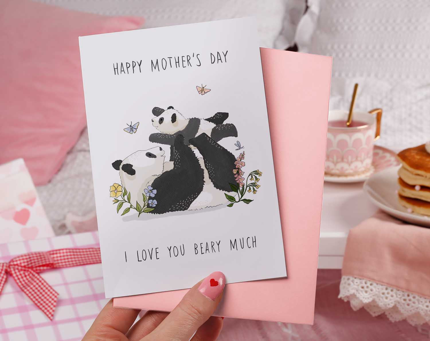 Panda Mother's Day Card. Greeting & Note Cards designed by Making Meadows