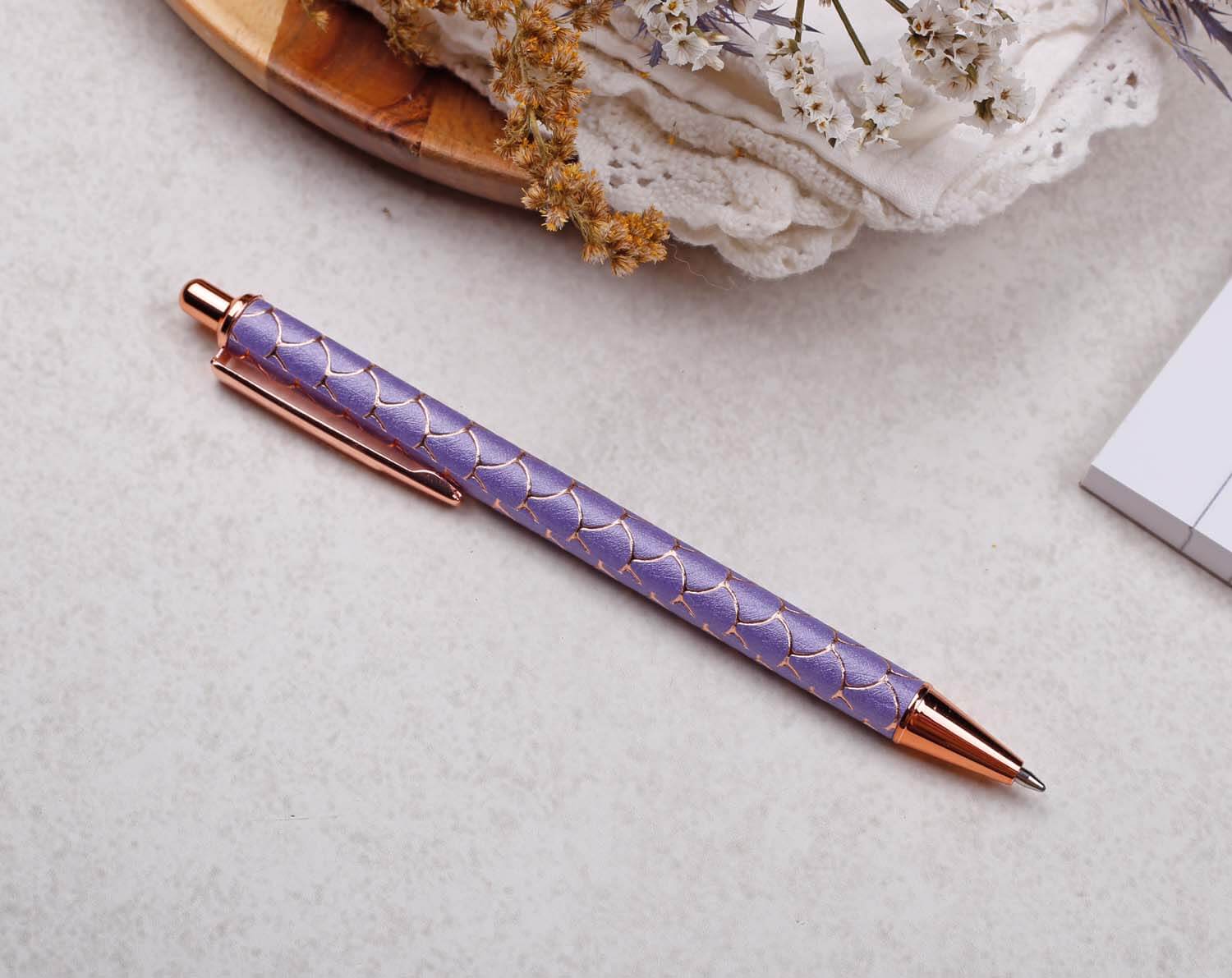 Purple Mermaid Ballpoint Pen. Pens designed by Making Meadows