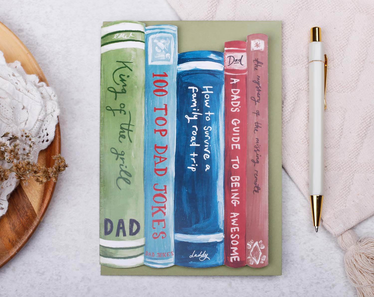 Reading Book Father's Day Card