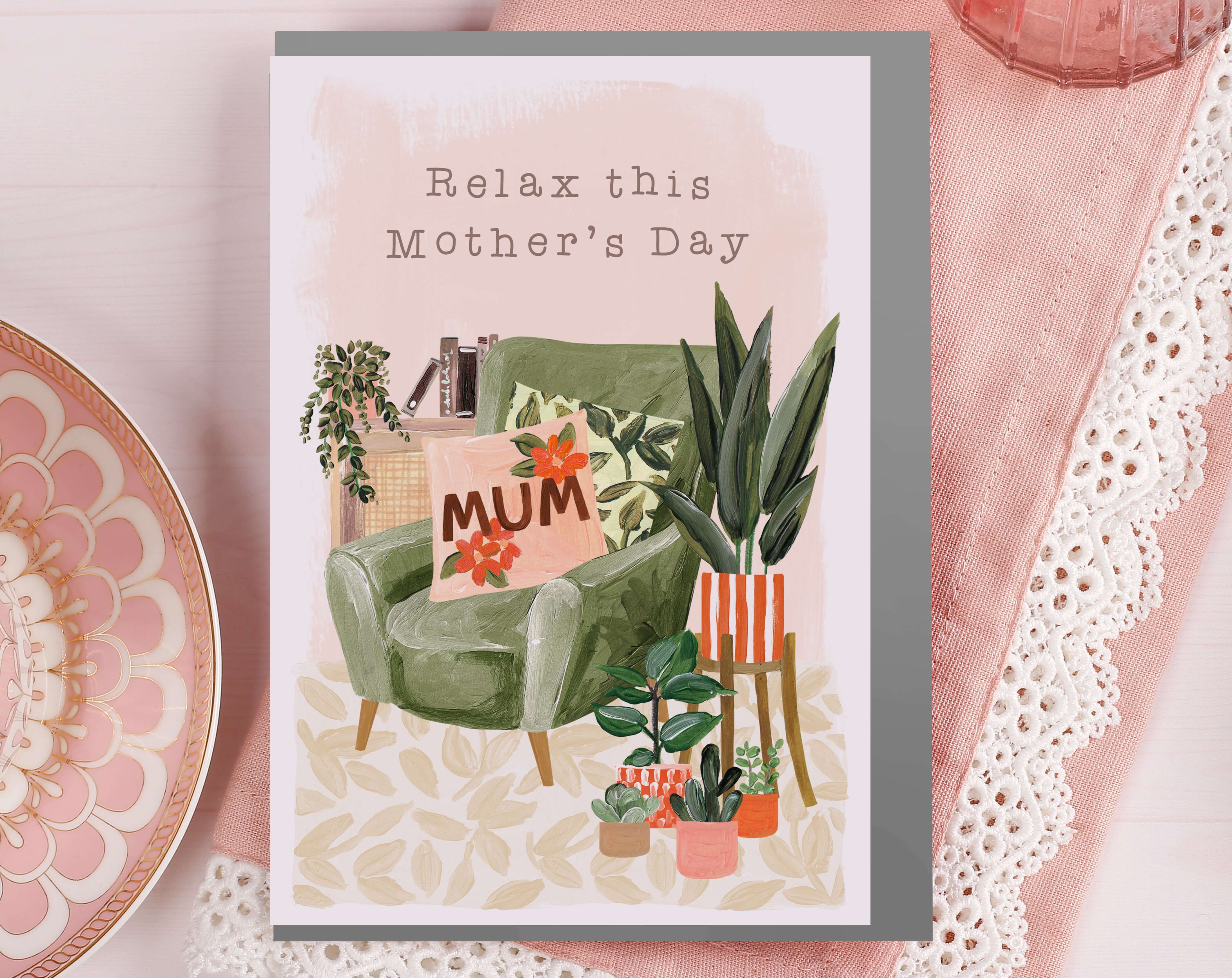 Relax This Mother's Day Card. Greeting & Note Cards designed by Making Meadows