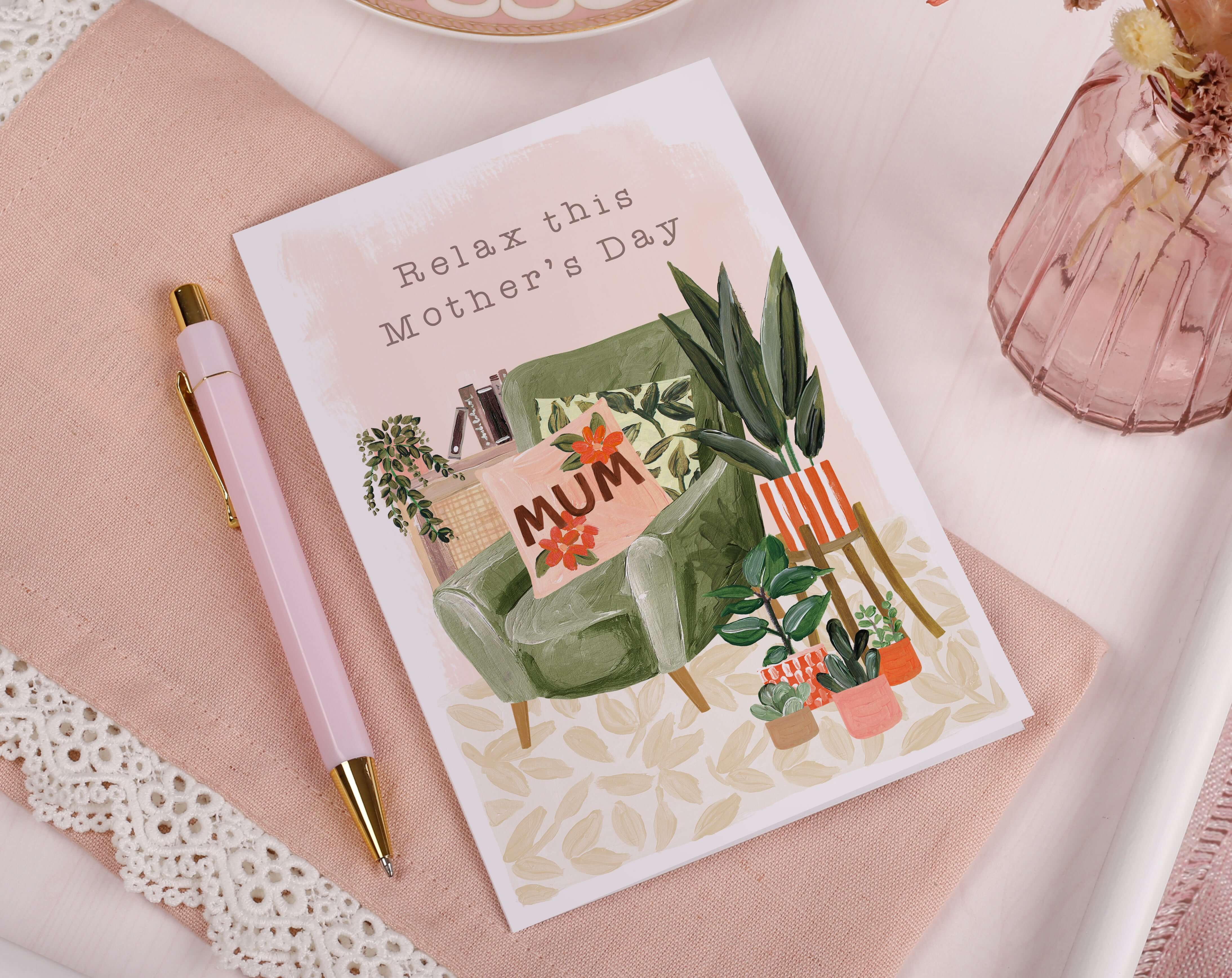 Relax This Mother's Day Card. Greeting & Note Cards designed by Making Meadows