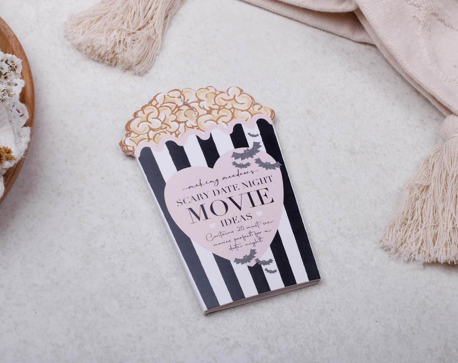 Scary Movie Date Night Idea Cards. Stationery designed by Making Meadows