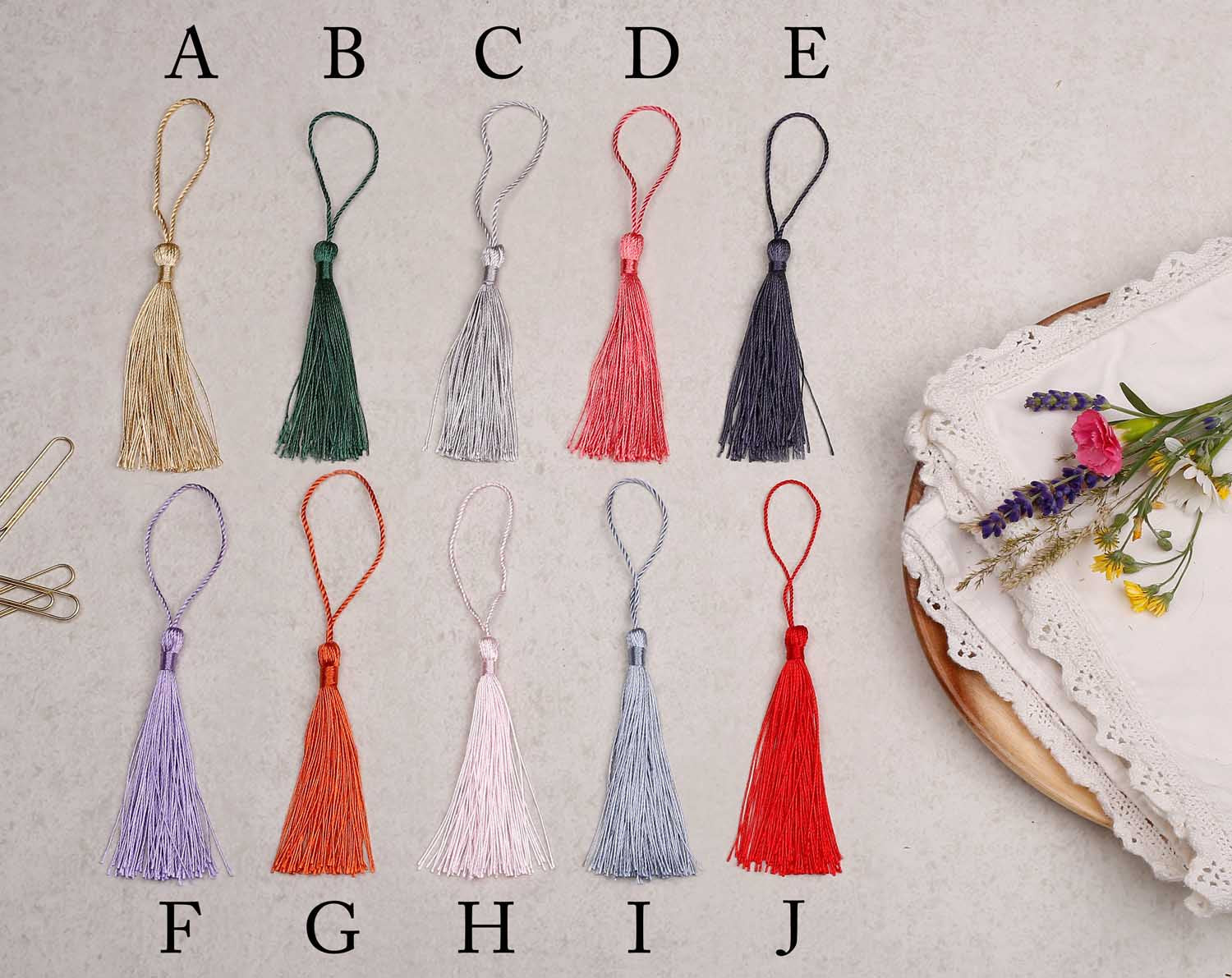 Tea Party Bookmark With Tassel. Bookmarks designed by Making Meadows