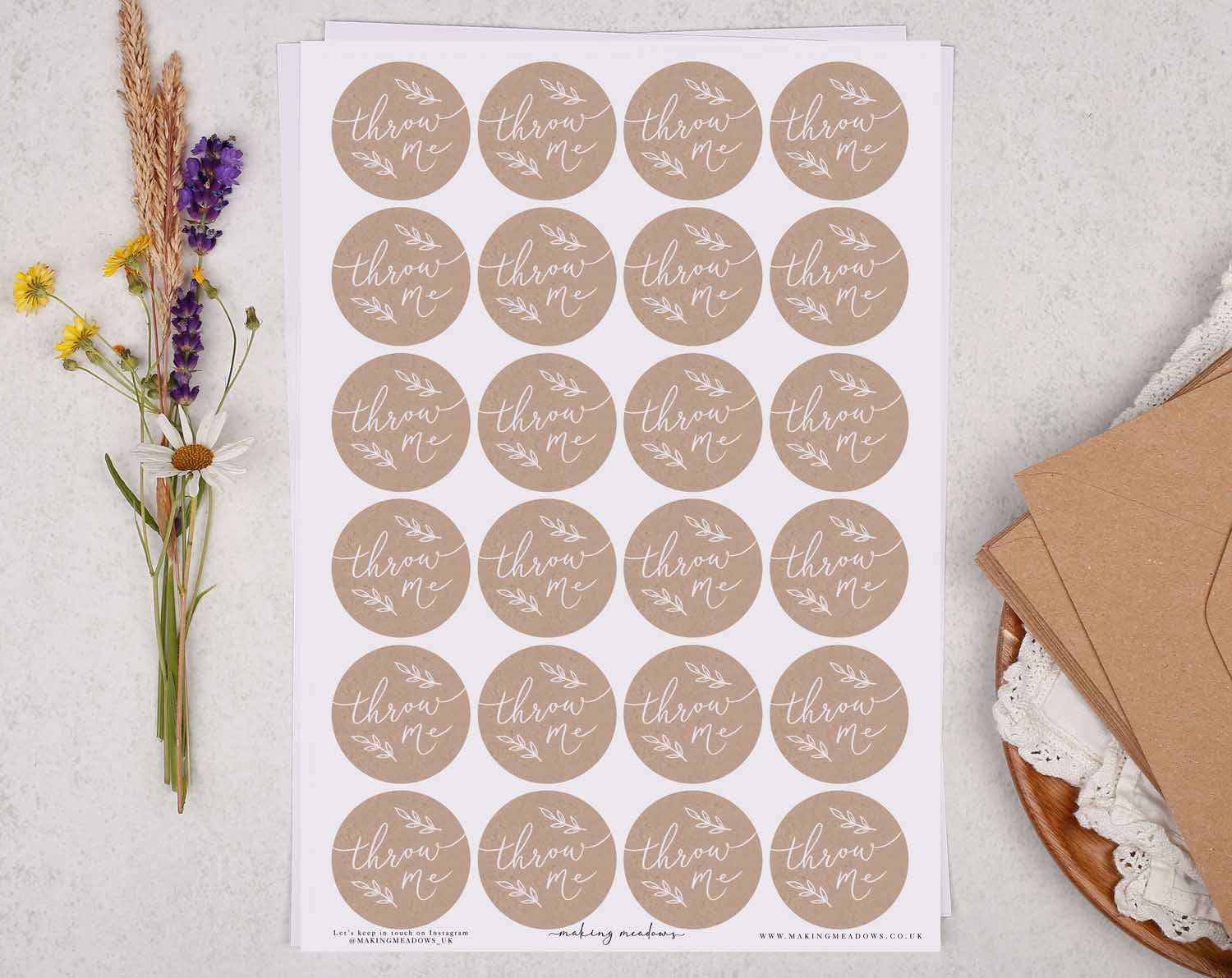 Throw Me Confetti Sticker Sheet. Decorative Stickers designed by Making Meadows