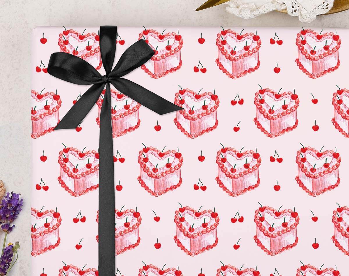 Vintage Cake Wrapping Paper