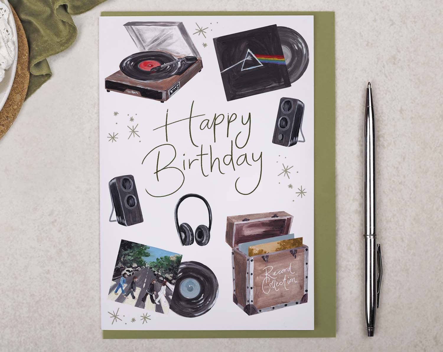 Vinyl Record Birthday Card. Greeting & Note Cards designed by Making Meadows
