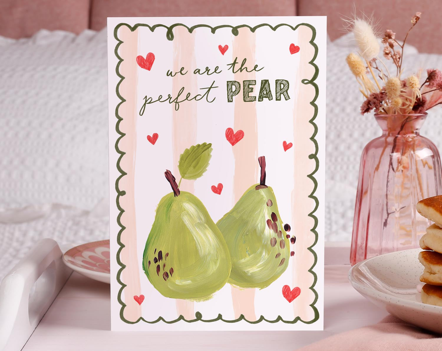 We Are The Perfect Pear Valentine Card. Greeting & Note Cards designed by Making Meadows
