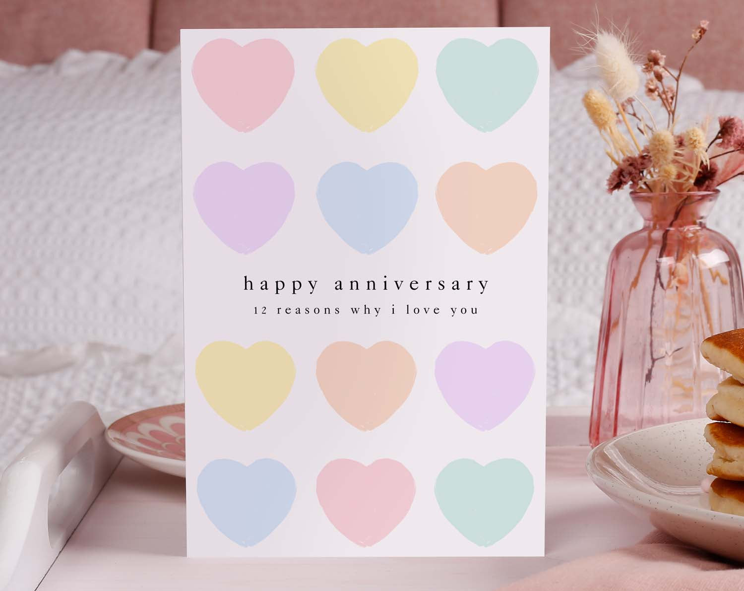 'Why I Love You' Fill In The Blanks Anniversary Card. Greeting & Note Cards designed by Making Meadows