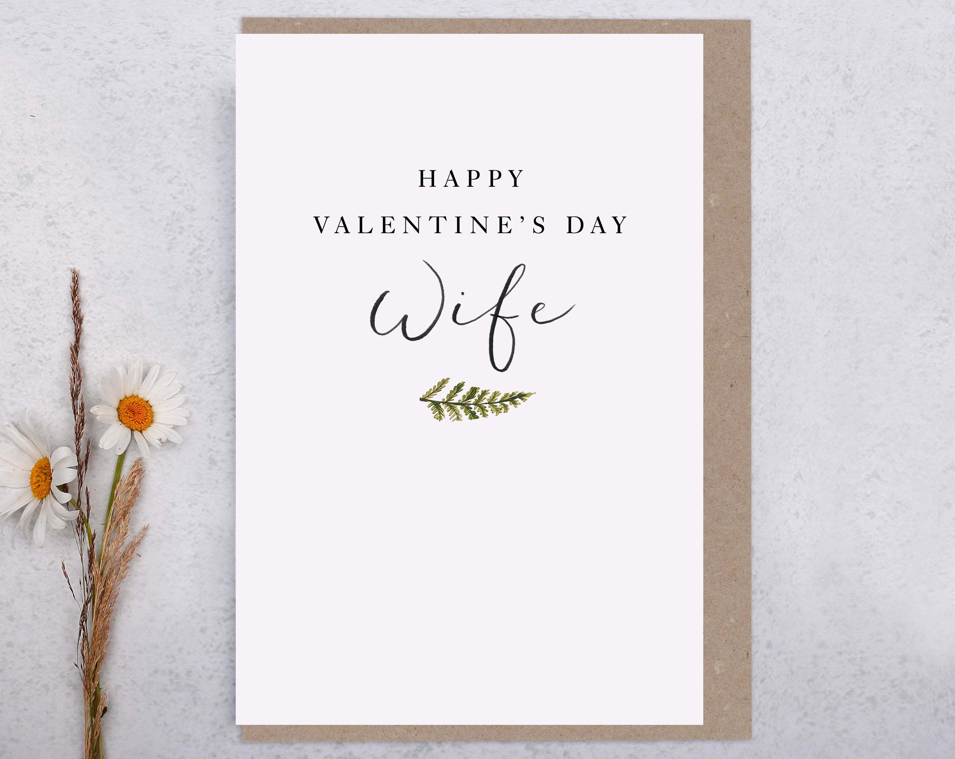 Wife Valentine Card. Greeting Cards designed by Making Meadows