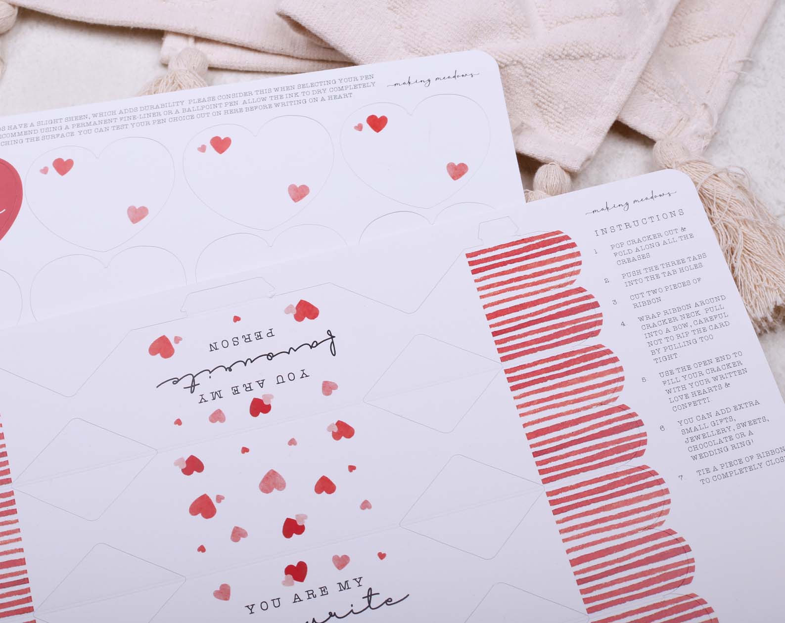Will You Marry Me Surprise Red Cracker. Stationery designed by Making Meadows