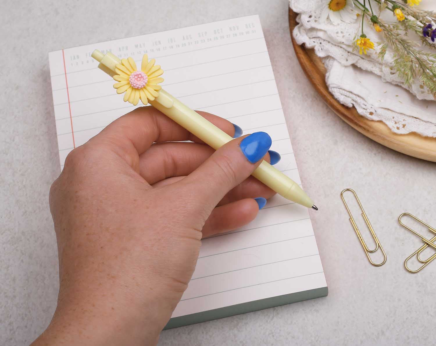 Yellow Daisy Ballpoint Pen. Pens designed by Making Meadows