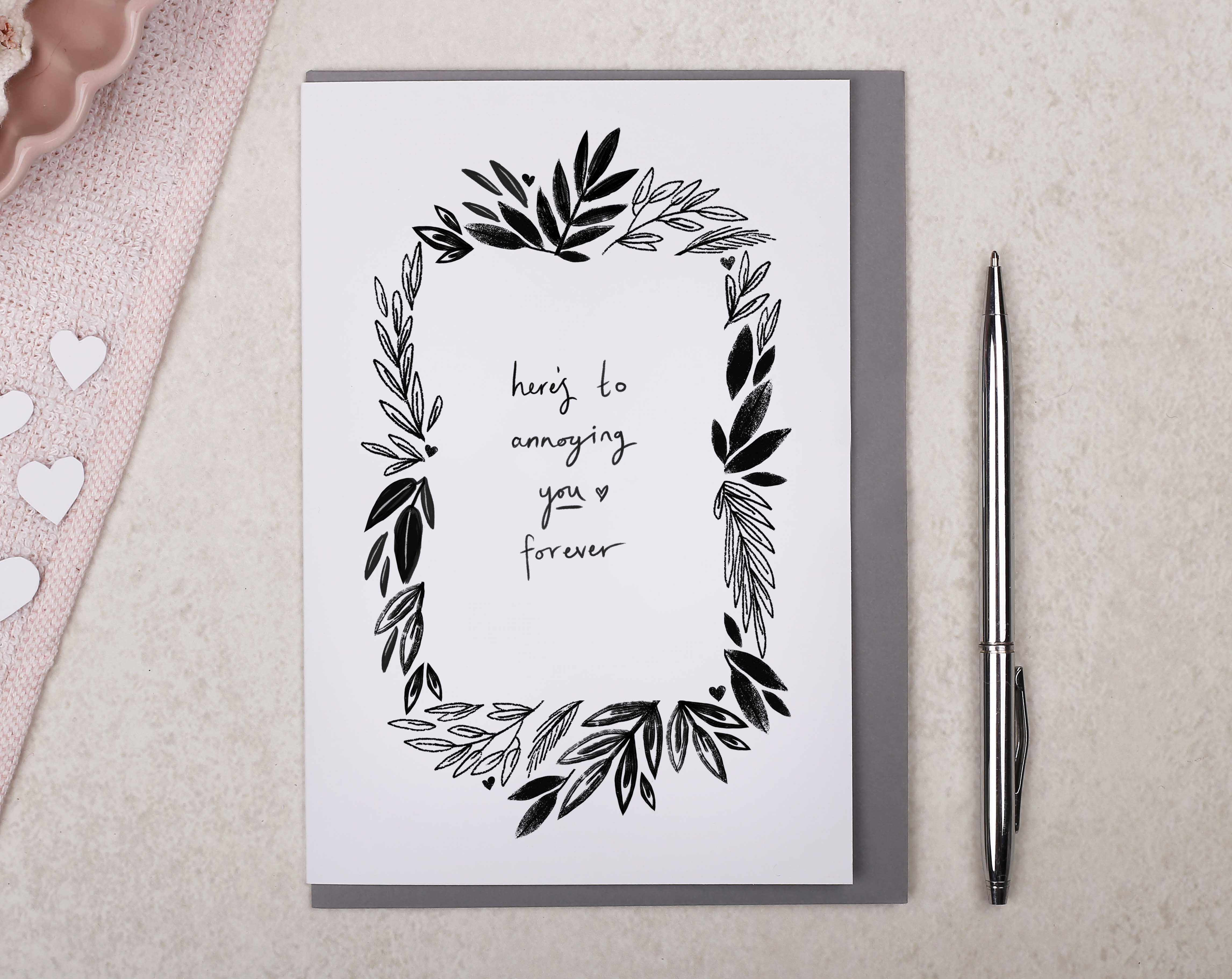 Annoying you Forever Valentine Card. Greeting & Note Cards designed by Making Meadows