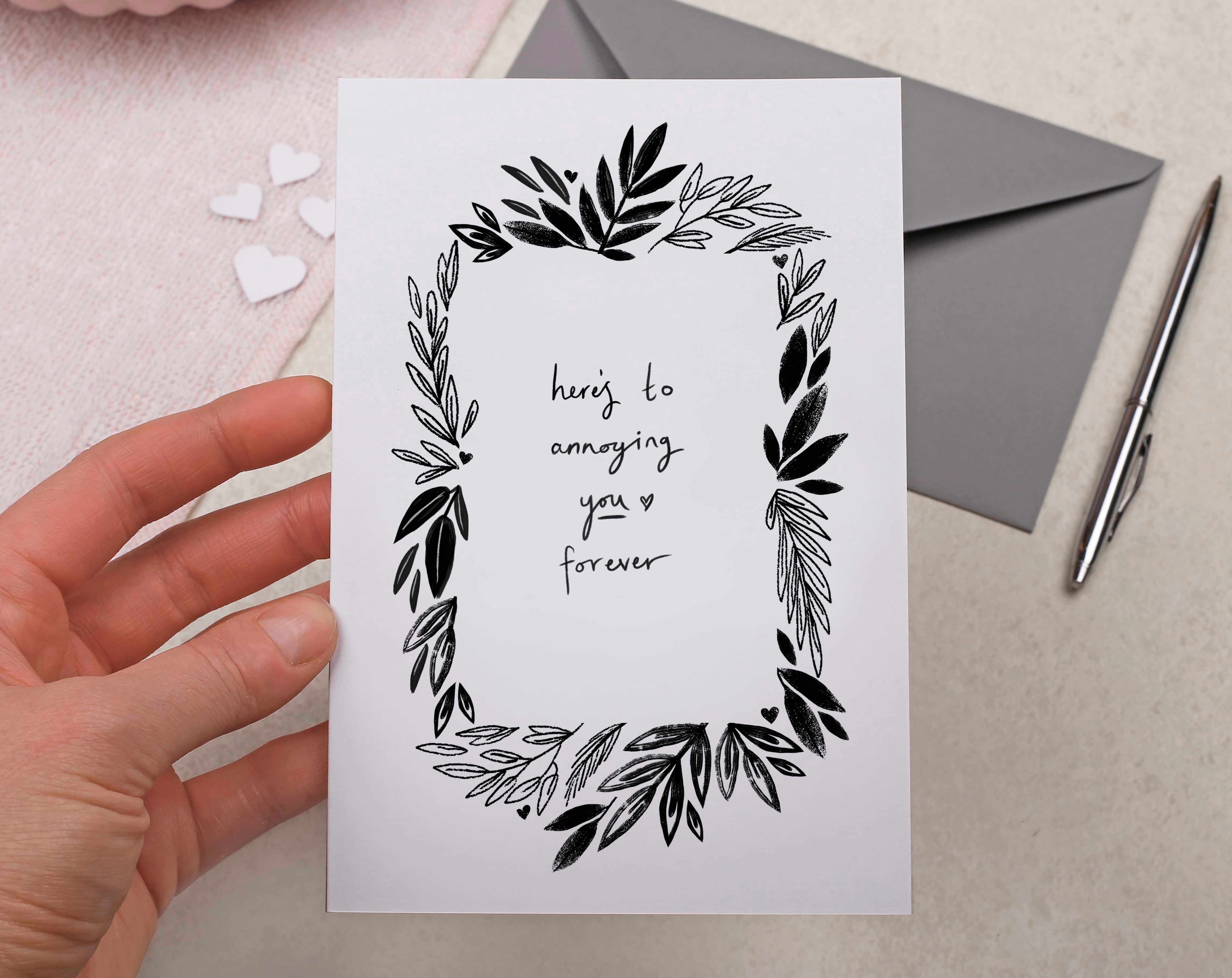 Annoying you Forever Valentine Card. Greeting & Note Cards designed by Making Meadows