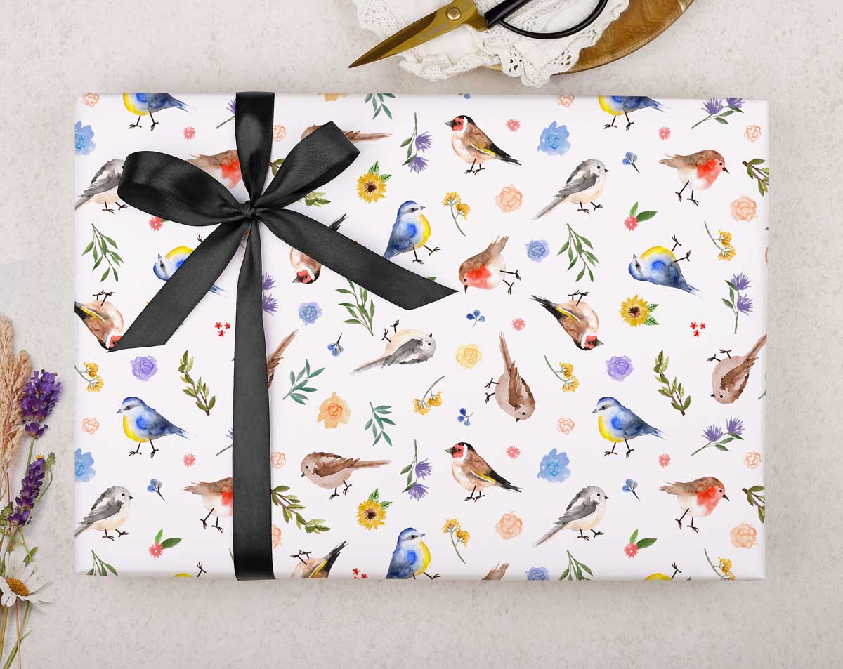 Bird Wrapping Paper. Wrapping Paper designed by Making Meadows