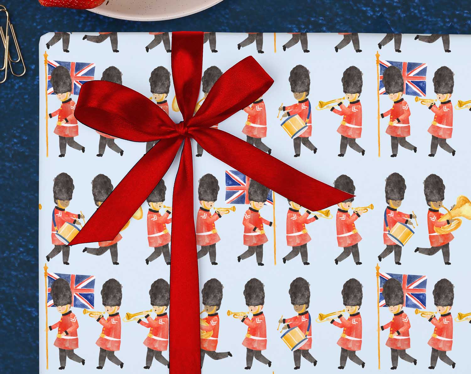 Blue London Wrapping Paper. Wrapping Paper designed by Making Meadows