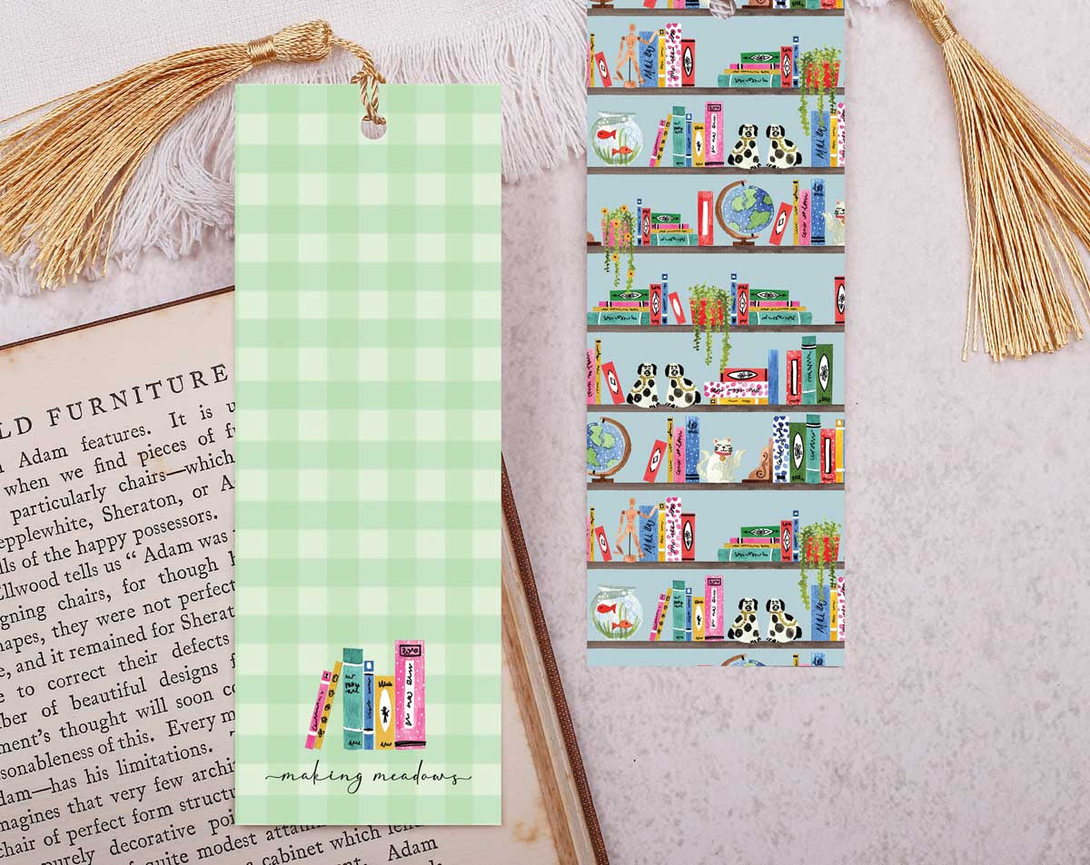 Book Bookmark With Tassel. Bookmarks designed by Making Meadows