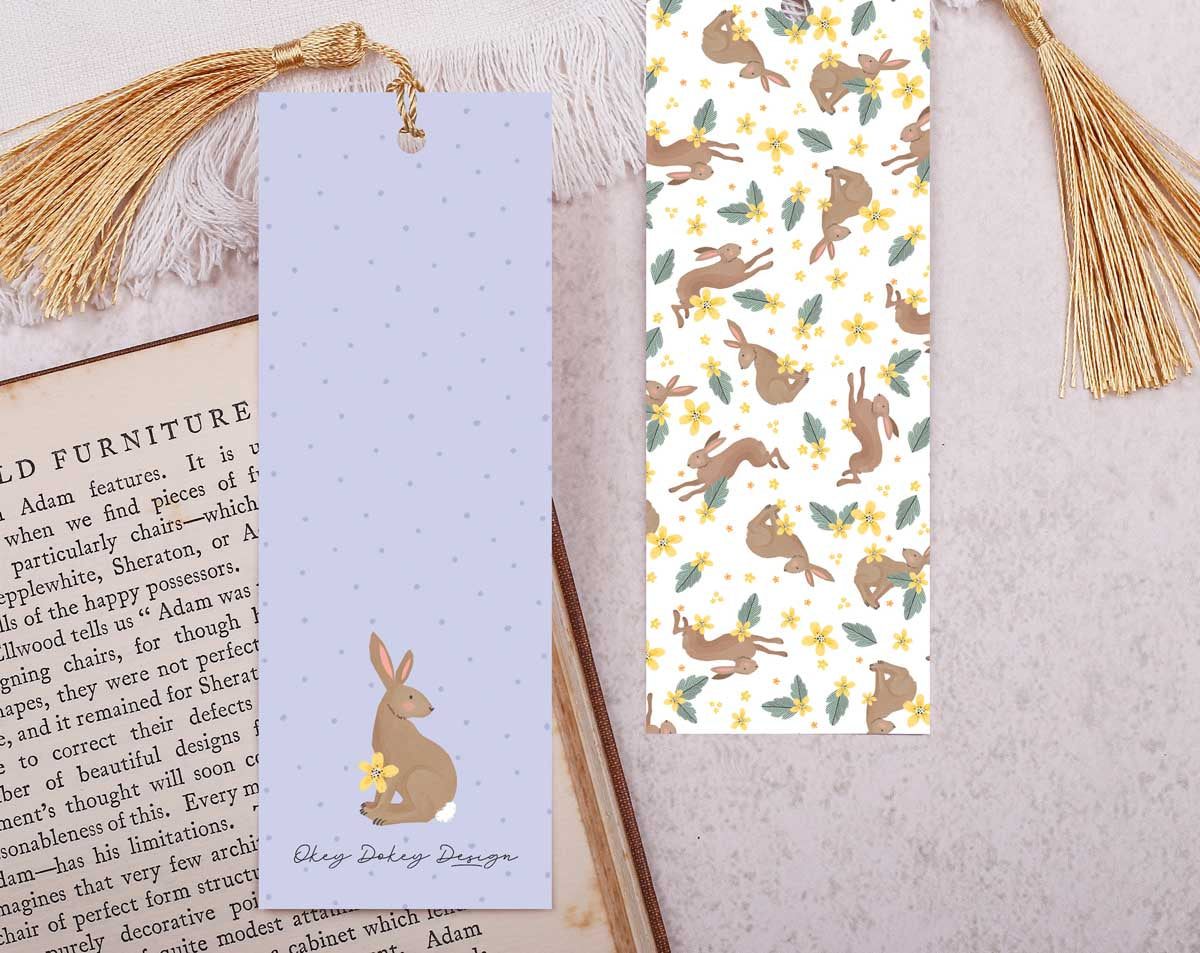 Rabbit Bookmark With Tassel. Bookmarks designed by Making Meadows
