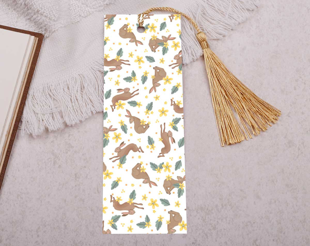 Rabbit Bookmark With Tassel. Bookmarks designed by Making Meadows