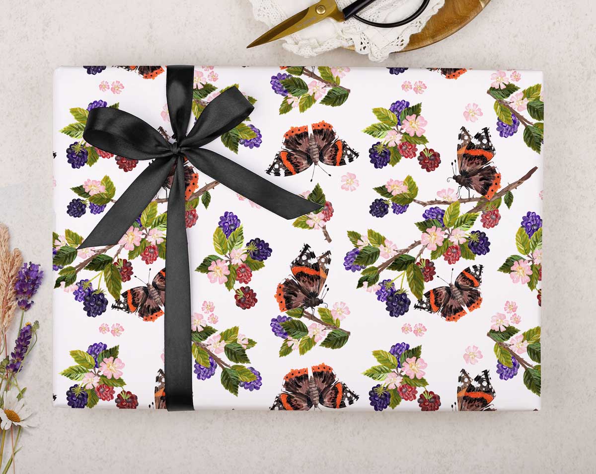 Butterfly Wrapping Paper. Wrapping Paper designed by Making Meadows
